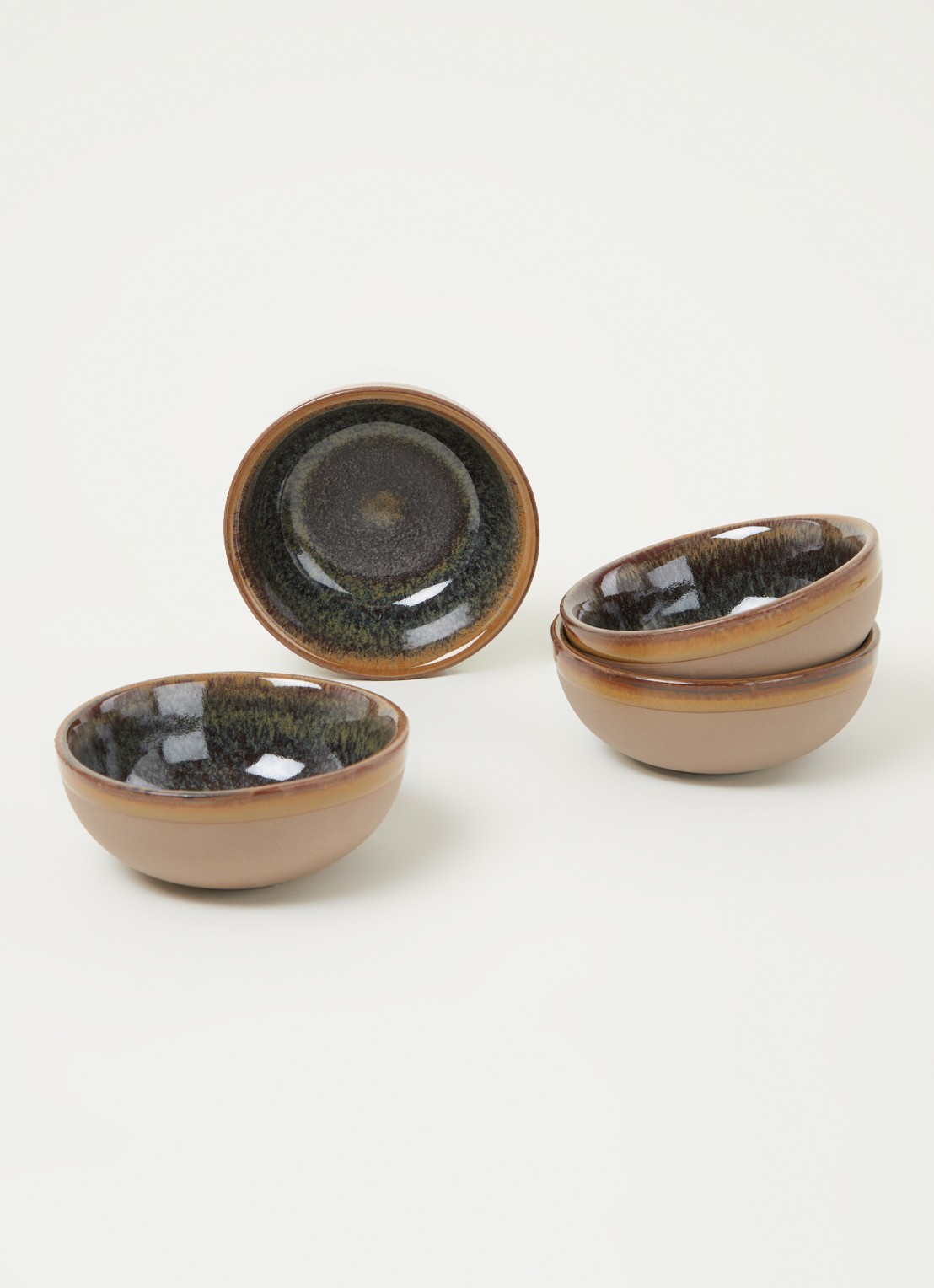 Serax Surface kom 11 cm set van 4 - voorkant 2 bruin