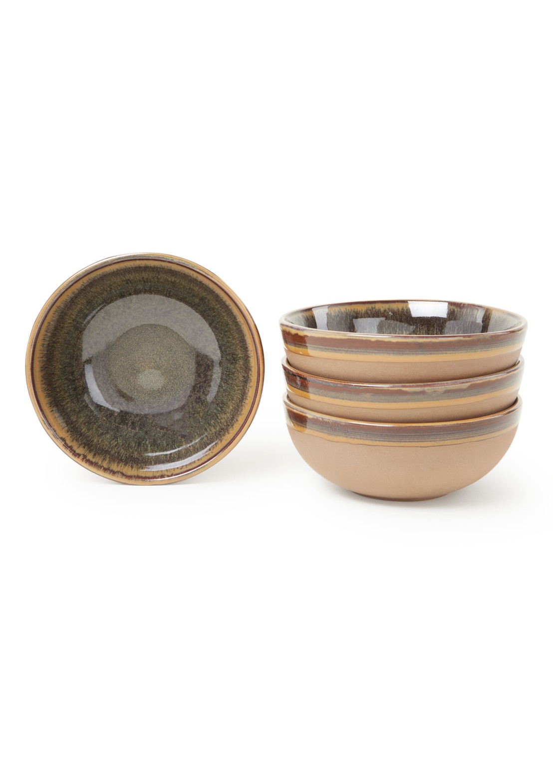 Serax Surface kom 13 cm set van 4 - voorkant bruin