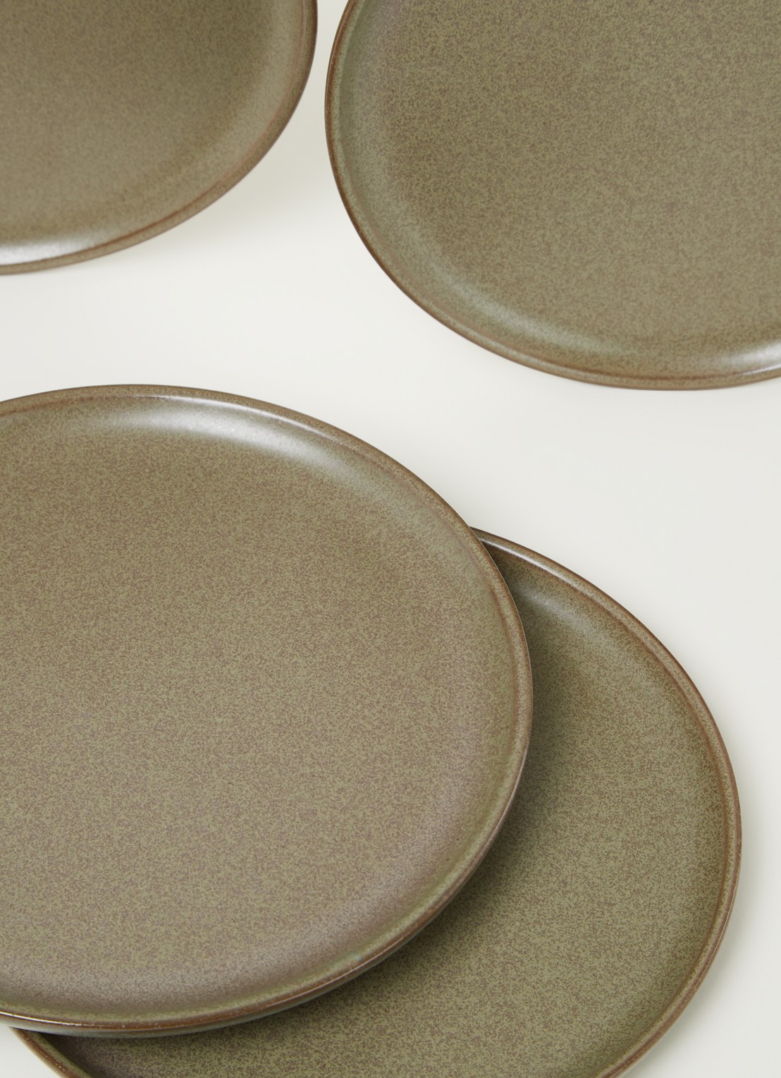 Serax Surface ontbijtbord 21 cm set van 4 - detail 3 olijfgroen