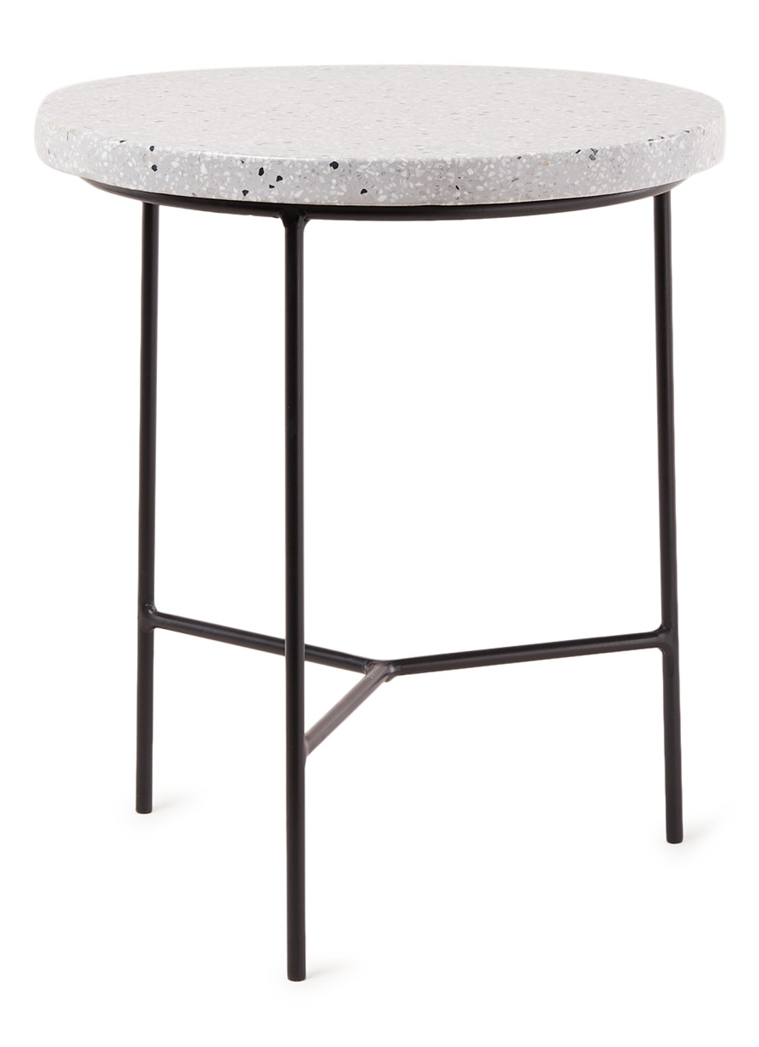 Serax Terazzo Bijzettafel 35 cm - voorkant 2 lichtgrijs