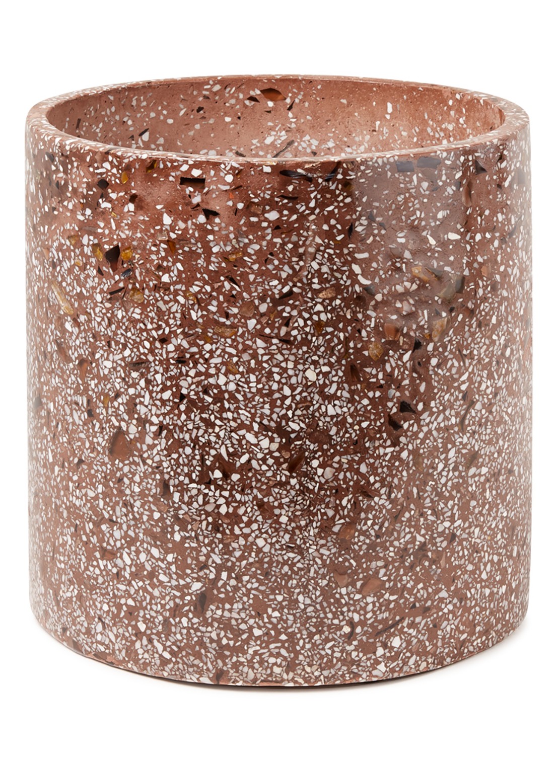 Serax Terazzo bloempot voor binnen Ø25 cm - voorkant bruin