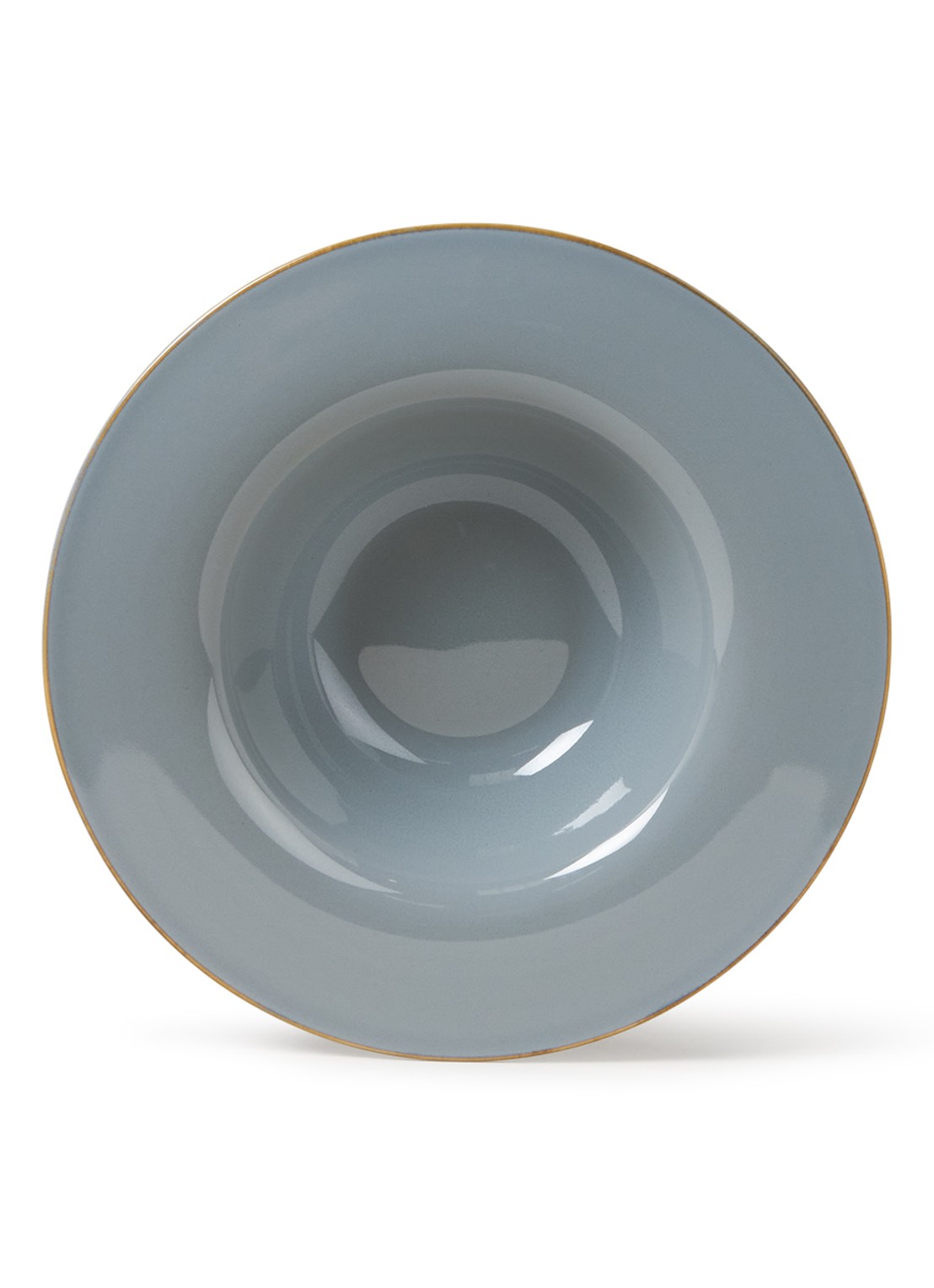 Serax Terres de Rêves diep bord 21,5 cm  - voorkant blauwgrijs