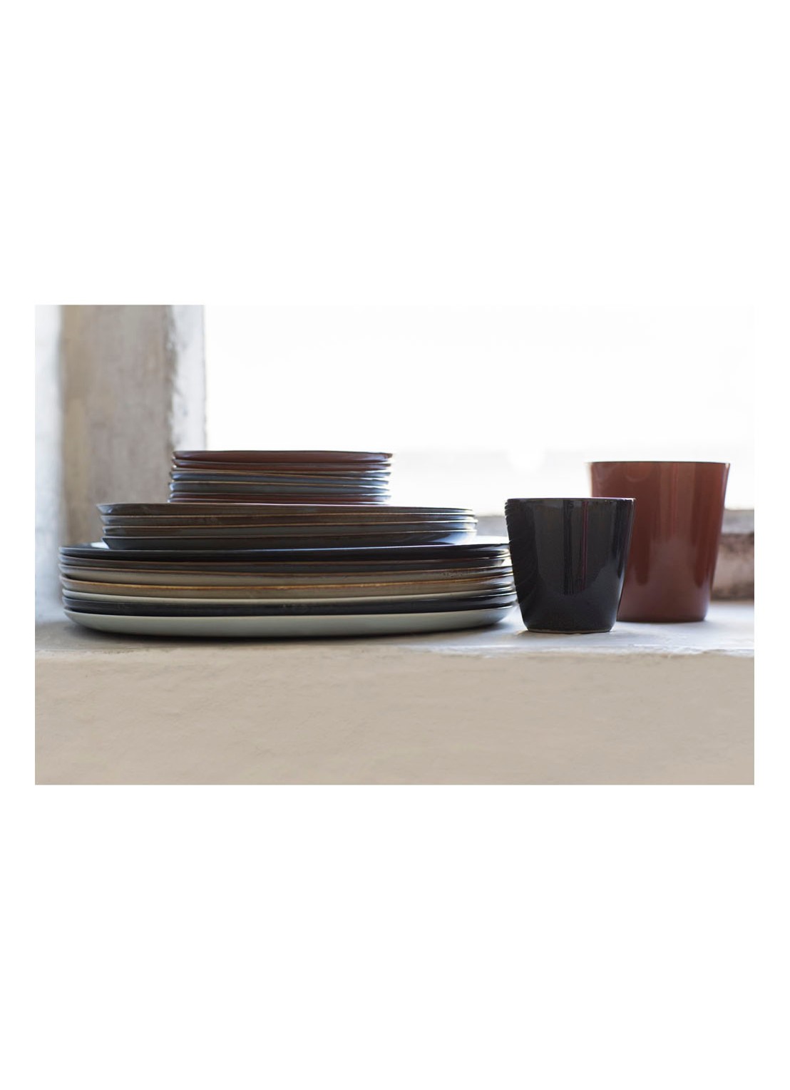 Serax Terres de Rêves dinerbord 27 cm - voorkant 2 donkerblauw