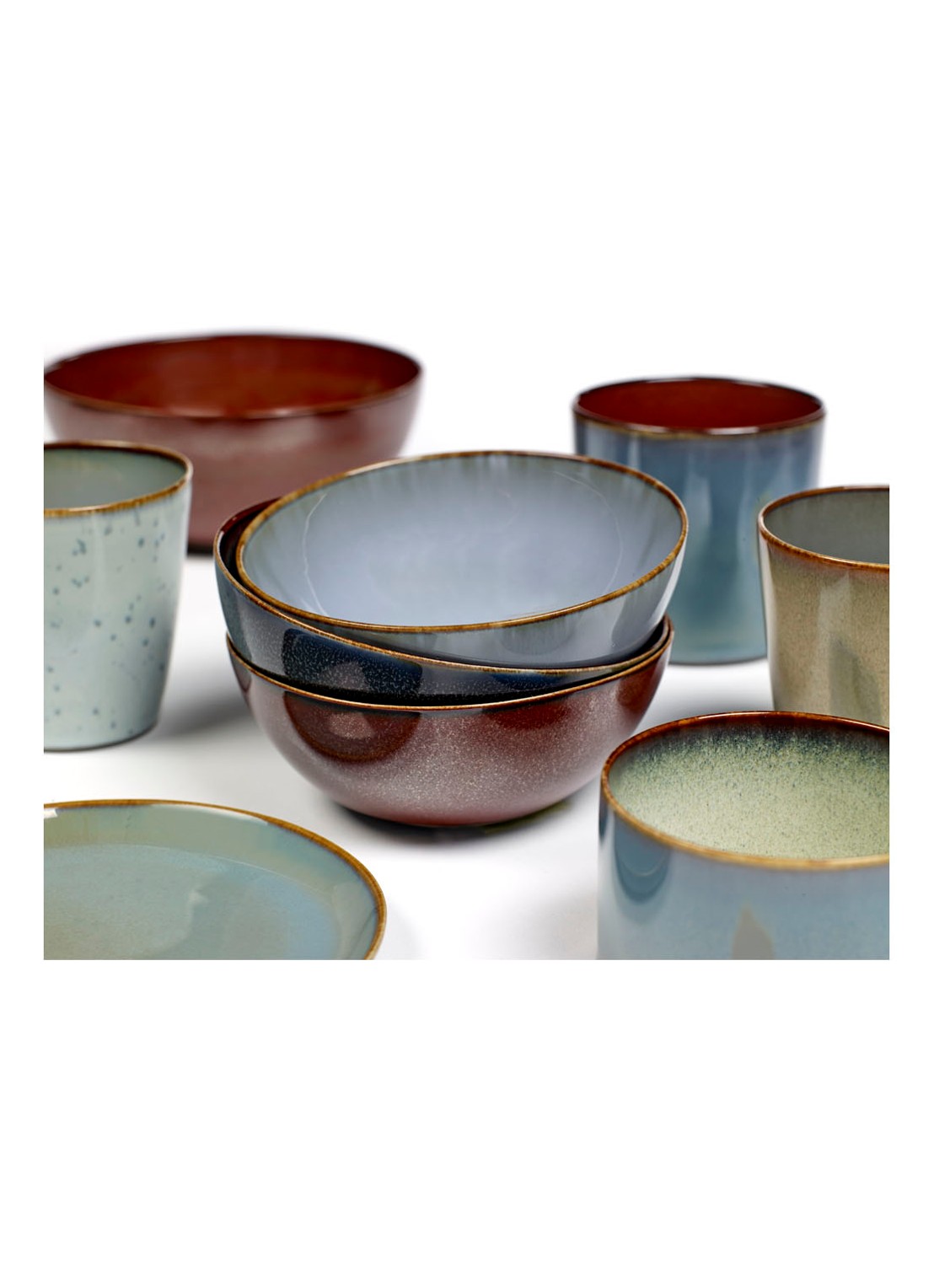 Serax Terres de Rêves kom 11 cm - voorkant 2 blauw