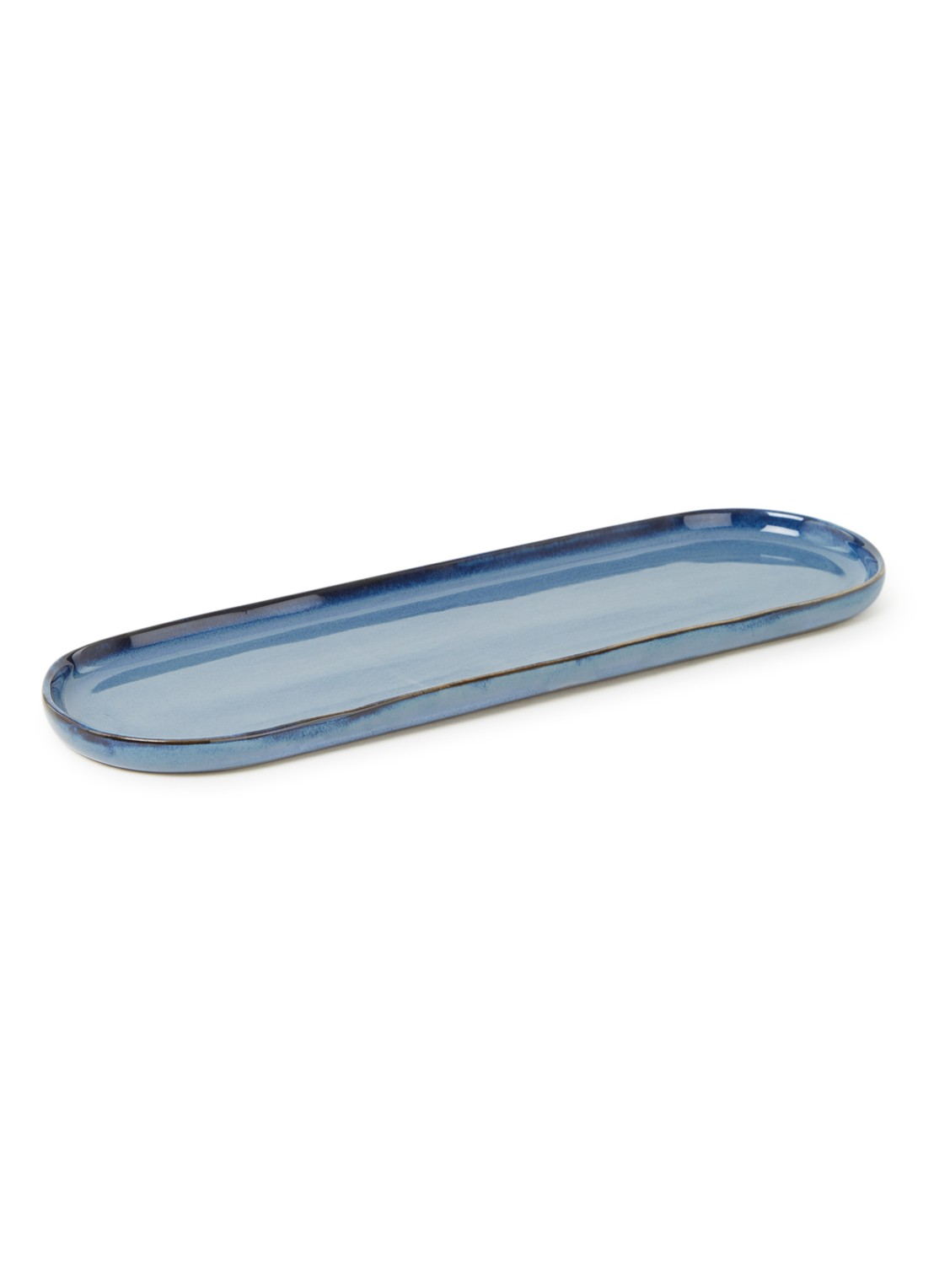 Serax Terres de Rêves serveerschaal 28 cm  - voorkant blauwgrijs