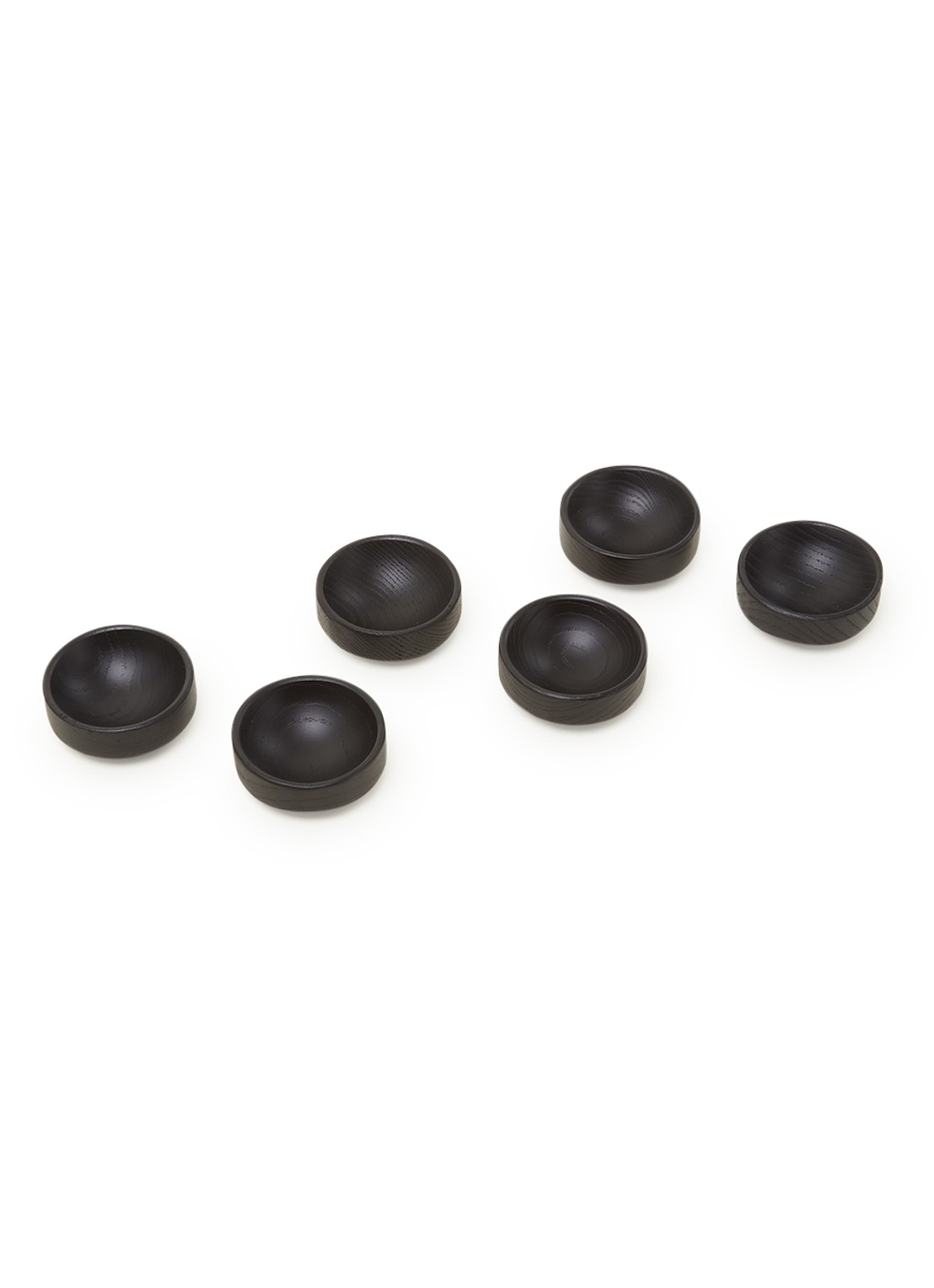 Serax Theetip 6 cm set van 6 - voorkant zwart