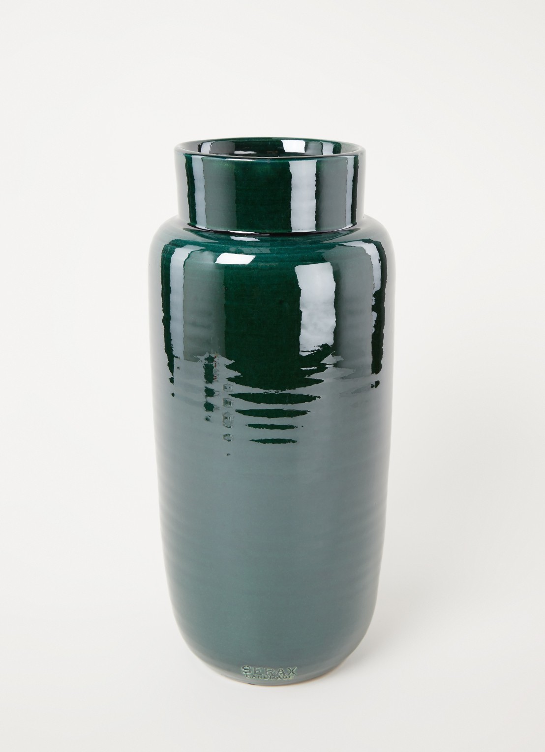 Serax Vaas 36 cm - voorkant 3 donkergroen