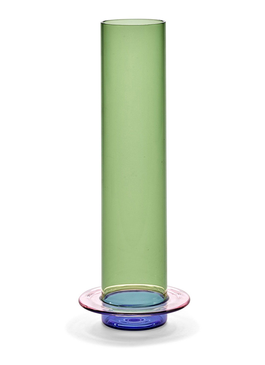 Serax Vaas van borosilicaatglas L 32.5 cm - voorkant multicolor