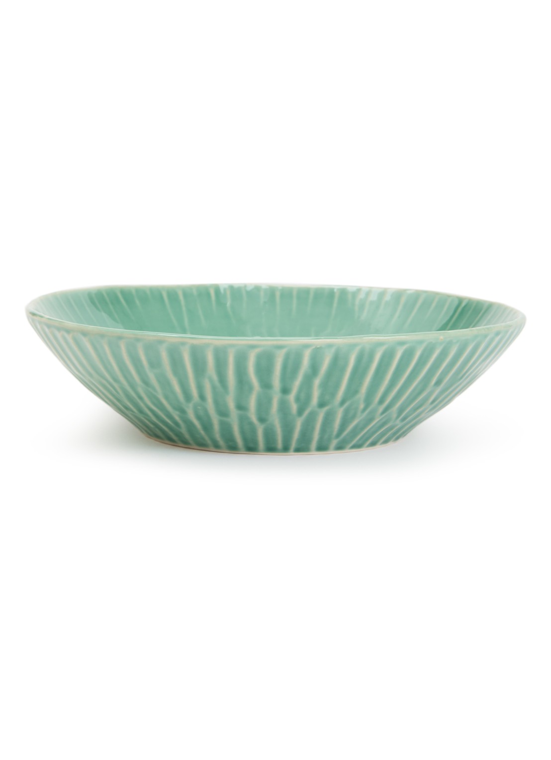 Serax Verde Lanza diep bord 26 cm - voorkant 6 lindegroen