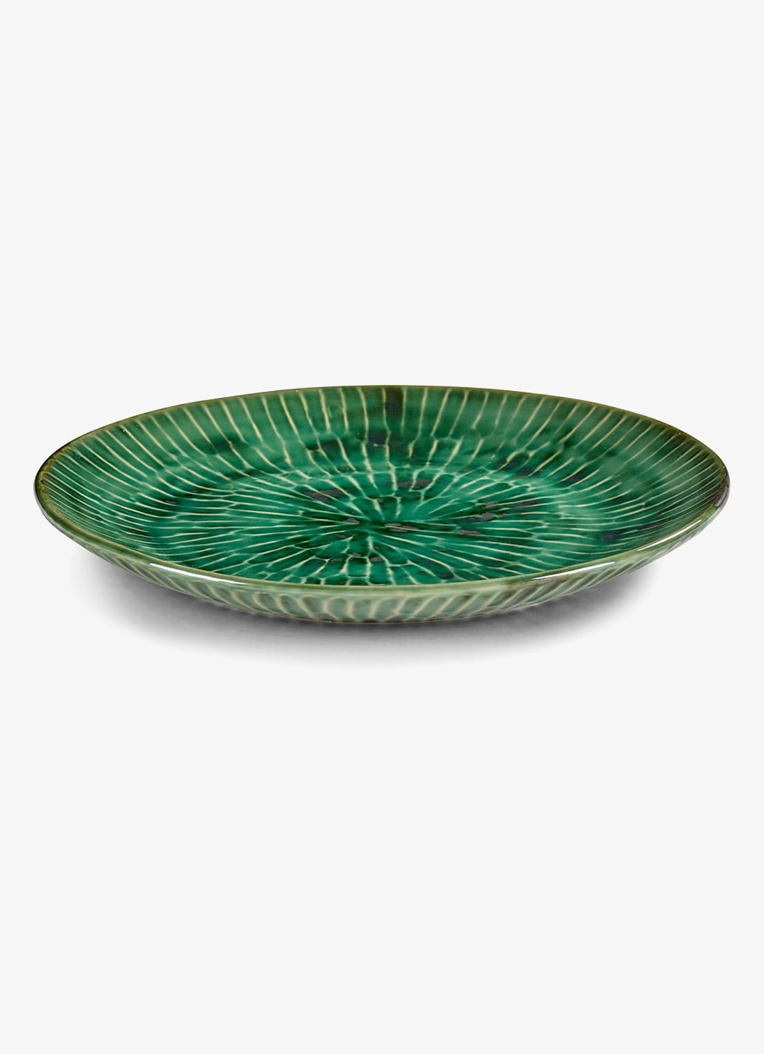 Serax Verde Lanza dinerbord 27 cm - voorkant groen