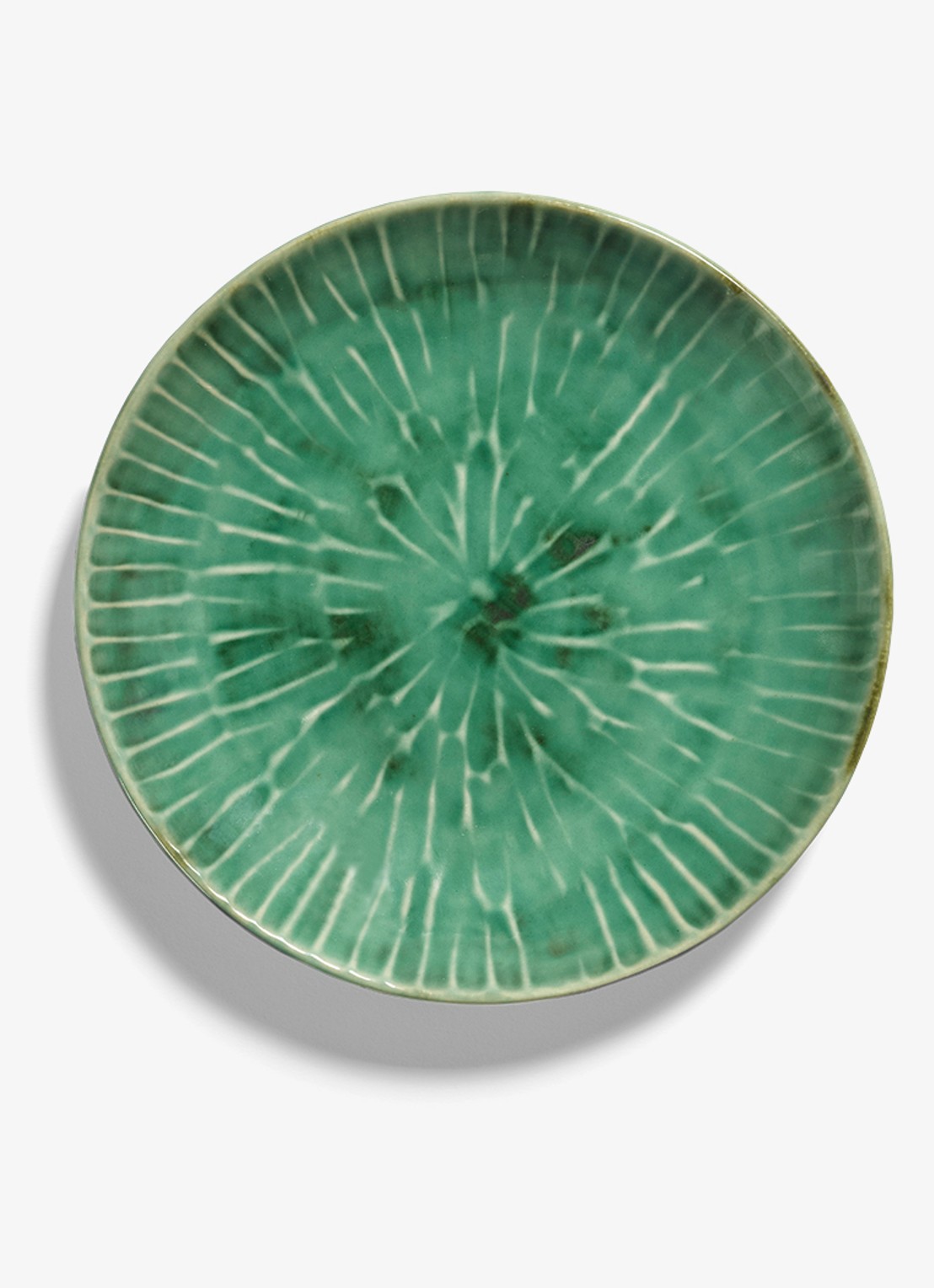 Serax Verde Lanza ontbijtbord 22 cm - voorkant 2 groen