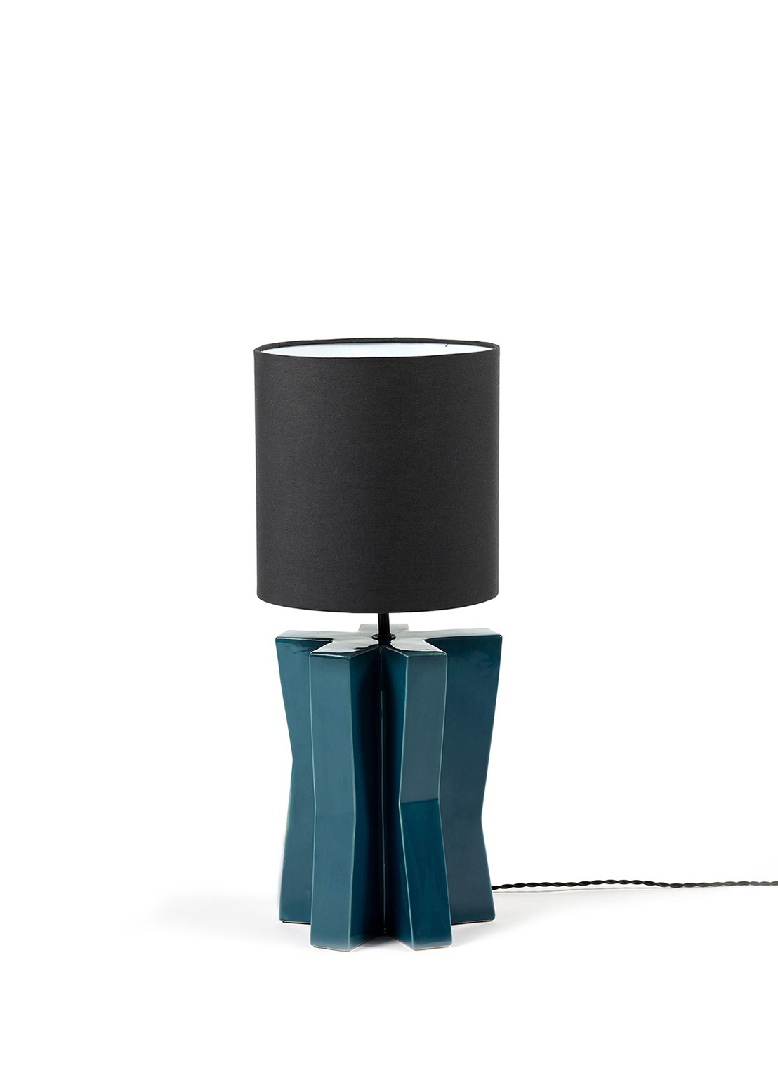 Serax Yucca tafellamp Ø25 cm - voorkant turquoise