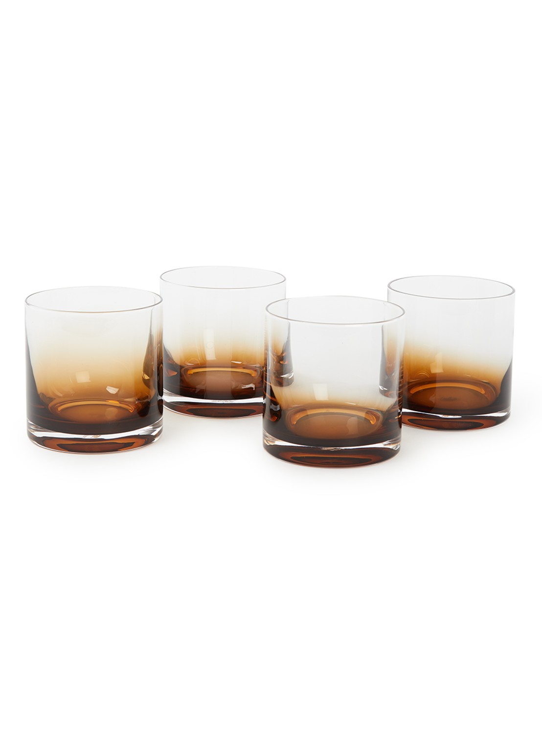 Serax Zuma whiskyglas 30 cl set van 4 - voorkant bruin