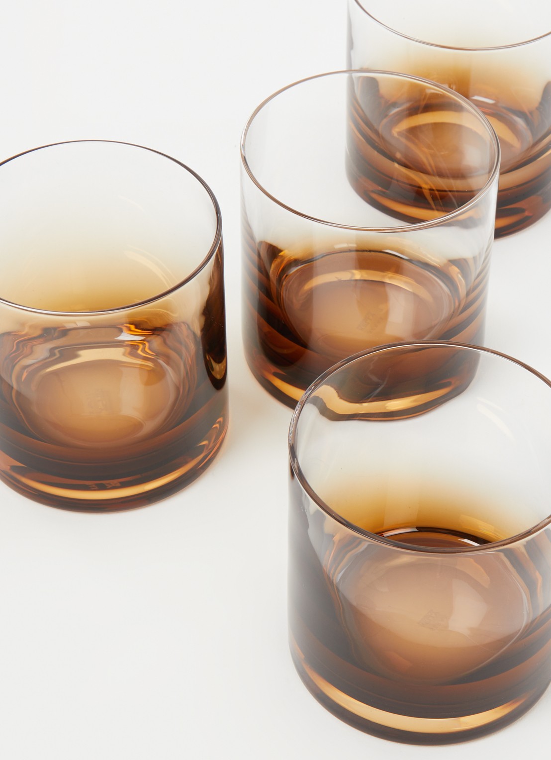 Serax Zuma whiskyglas 30 cl set van 4 - voorkant 2 bruin