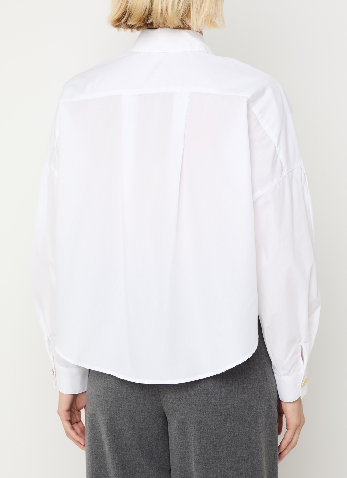 Sessùn Balanca blouse met kraag - achterkant 4 wit