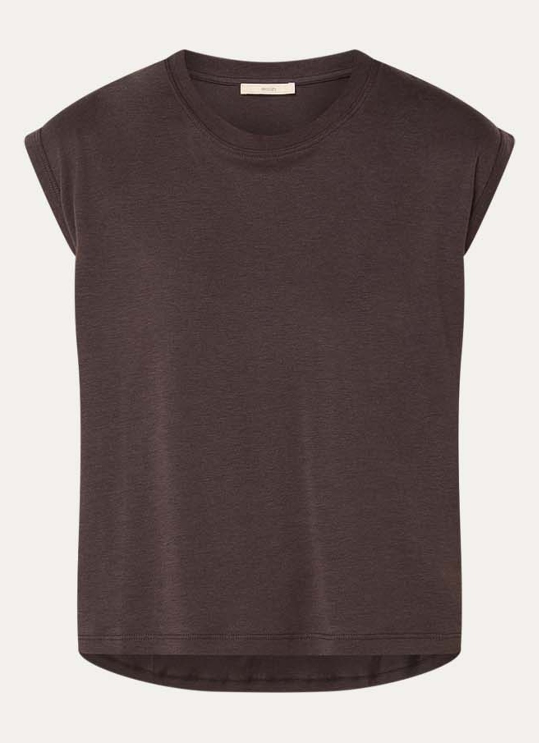 Sessùn Deedoo T-shirt met ronde hals - voorkant 3 donkerbruin