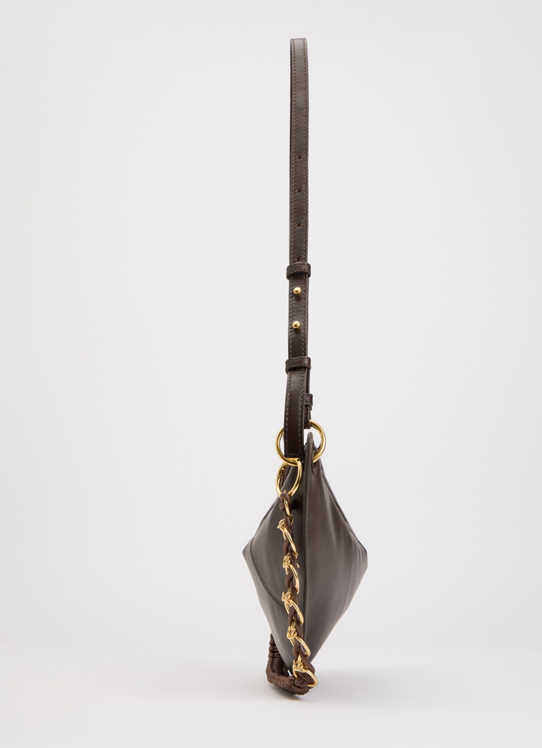 Sessùn Divilio crossbodytas van leer - detail 2 bruin
