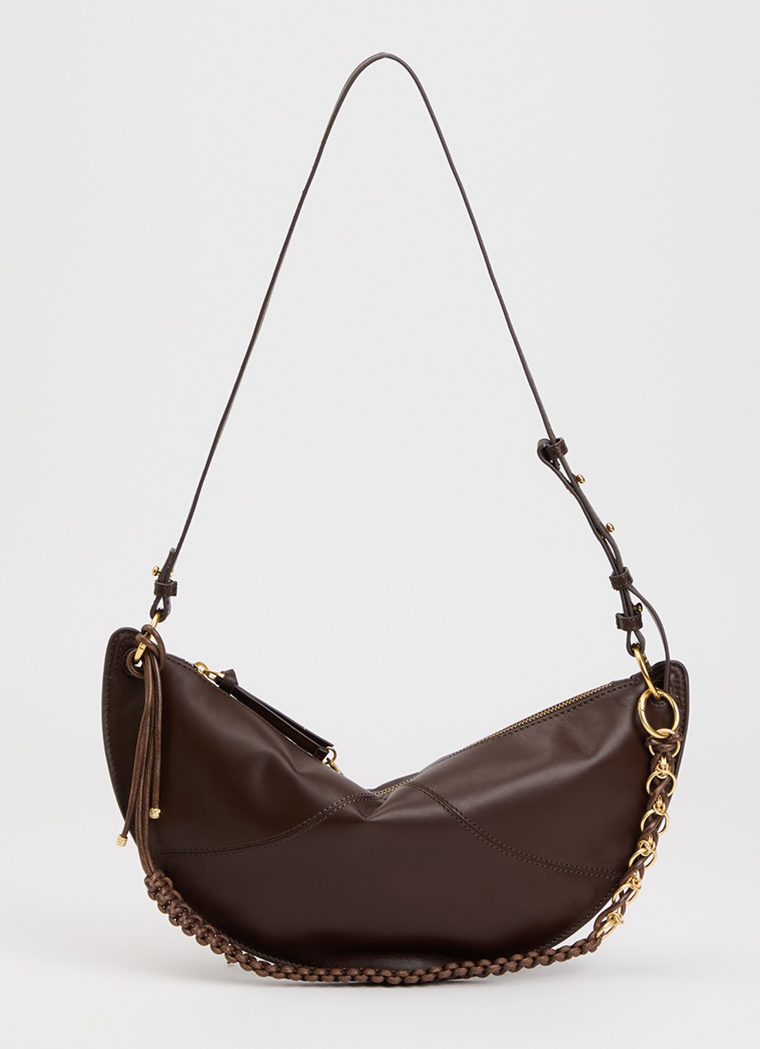 Sessùn Divilio crossbodytas van leer - voorkant 5 bruin