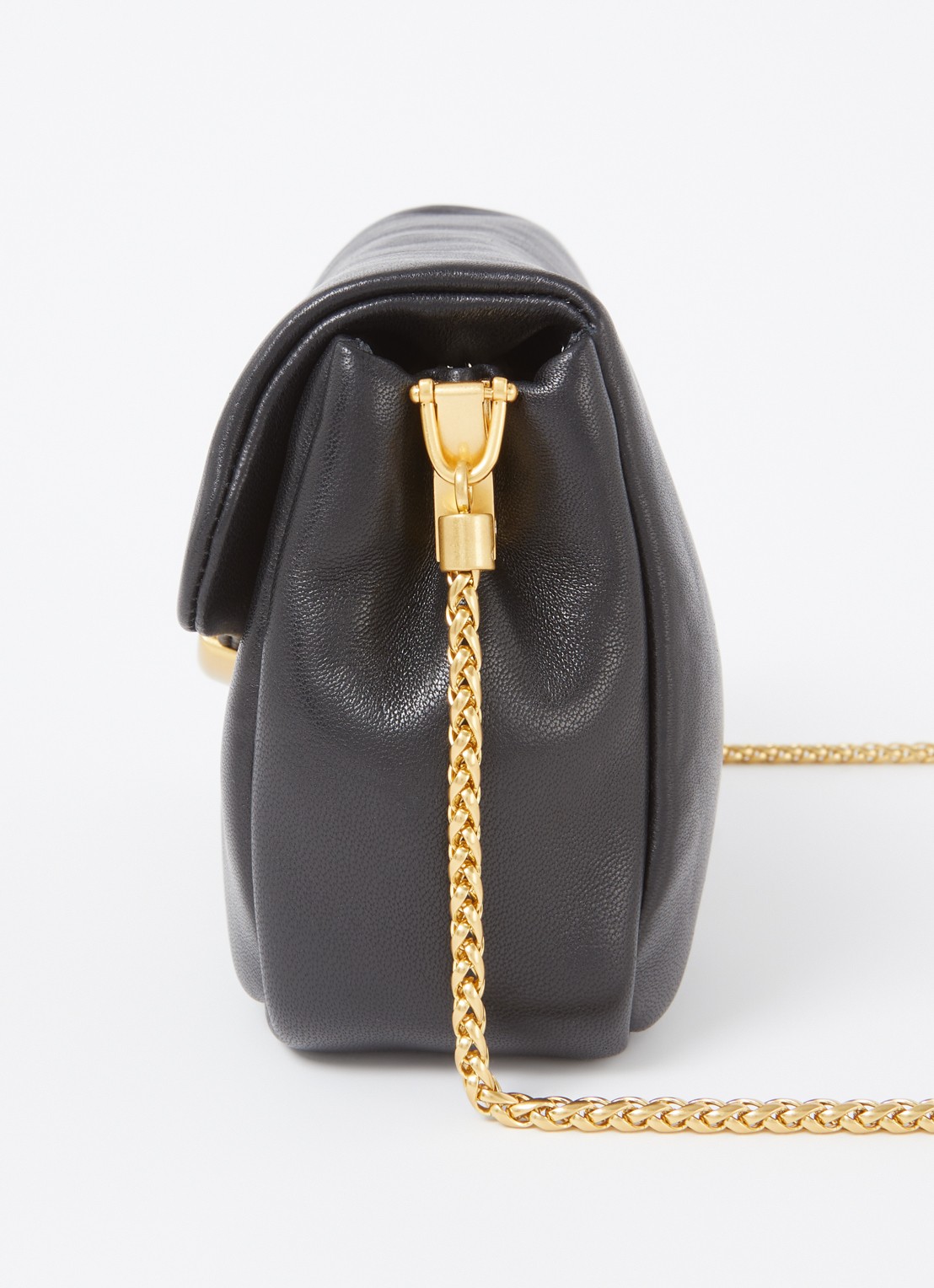 Sessùn Diviluz Puffy crossbodytas van lamsleer - detail 4 zwart