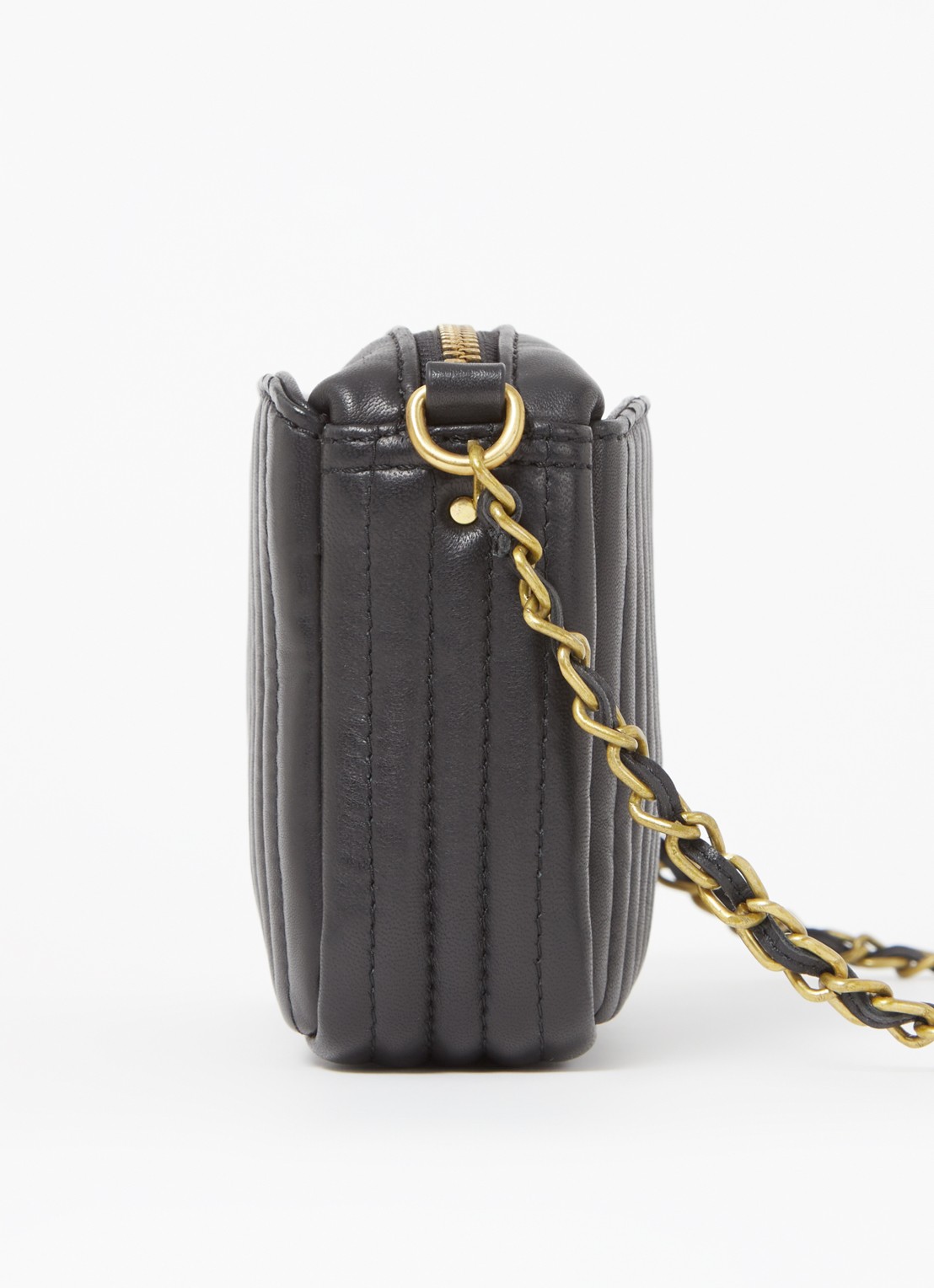 Sessùn Divinou crossbodytas van lamsleer  - detail 4 zwart
