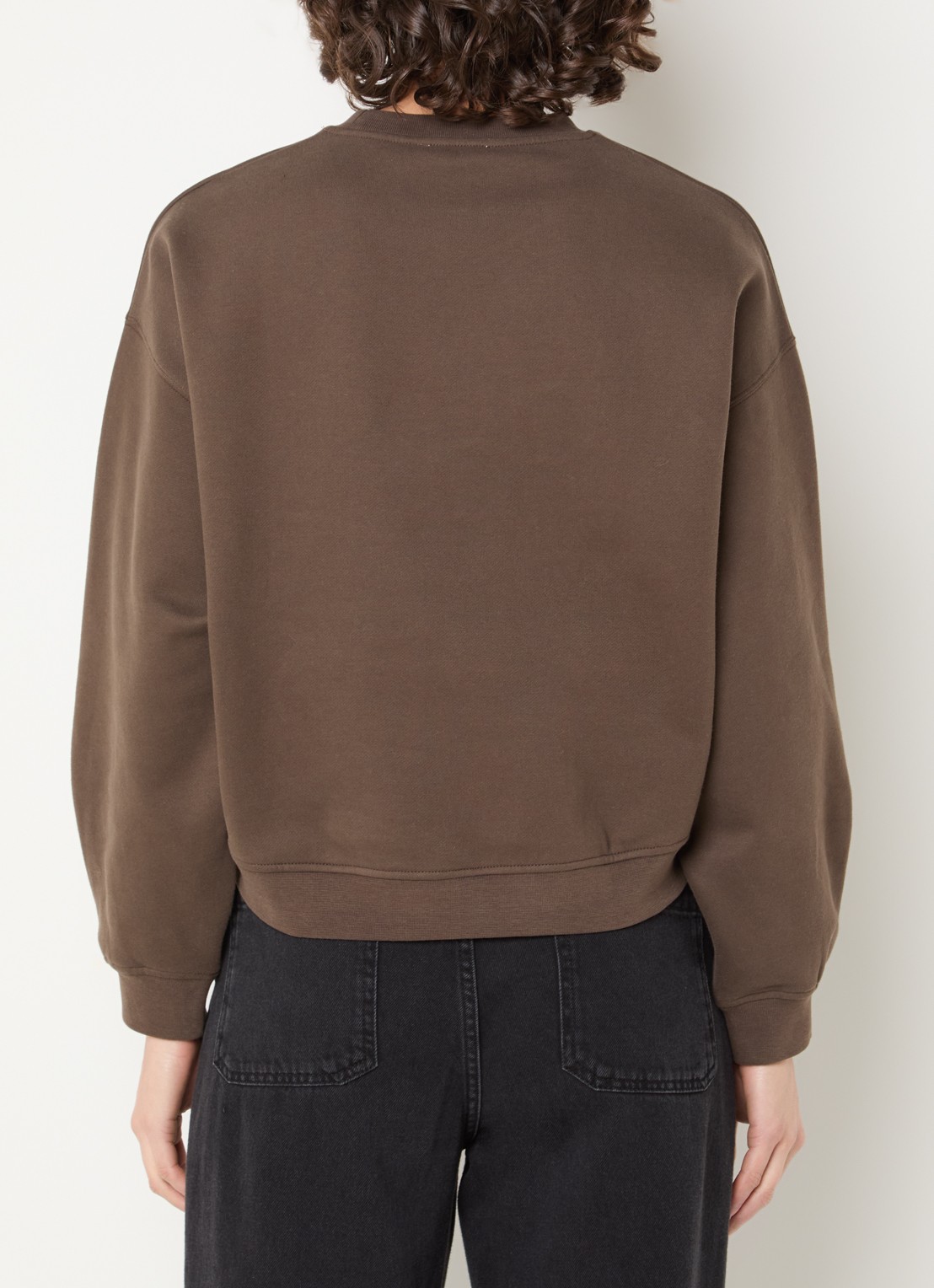 Sessùn Inea sweater met ronde hals - achterkant bruin