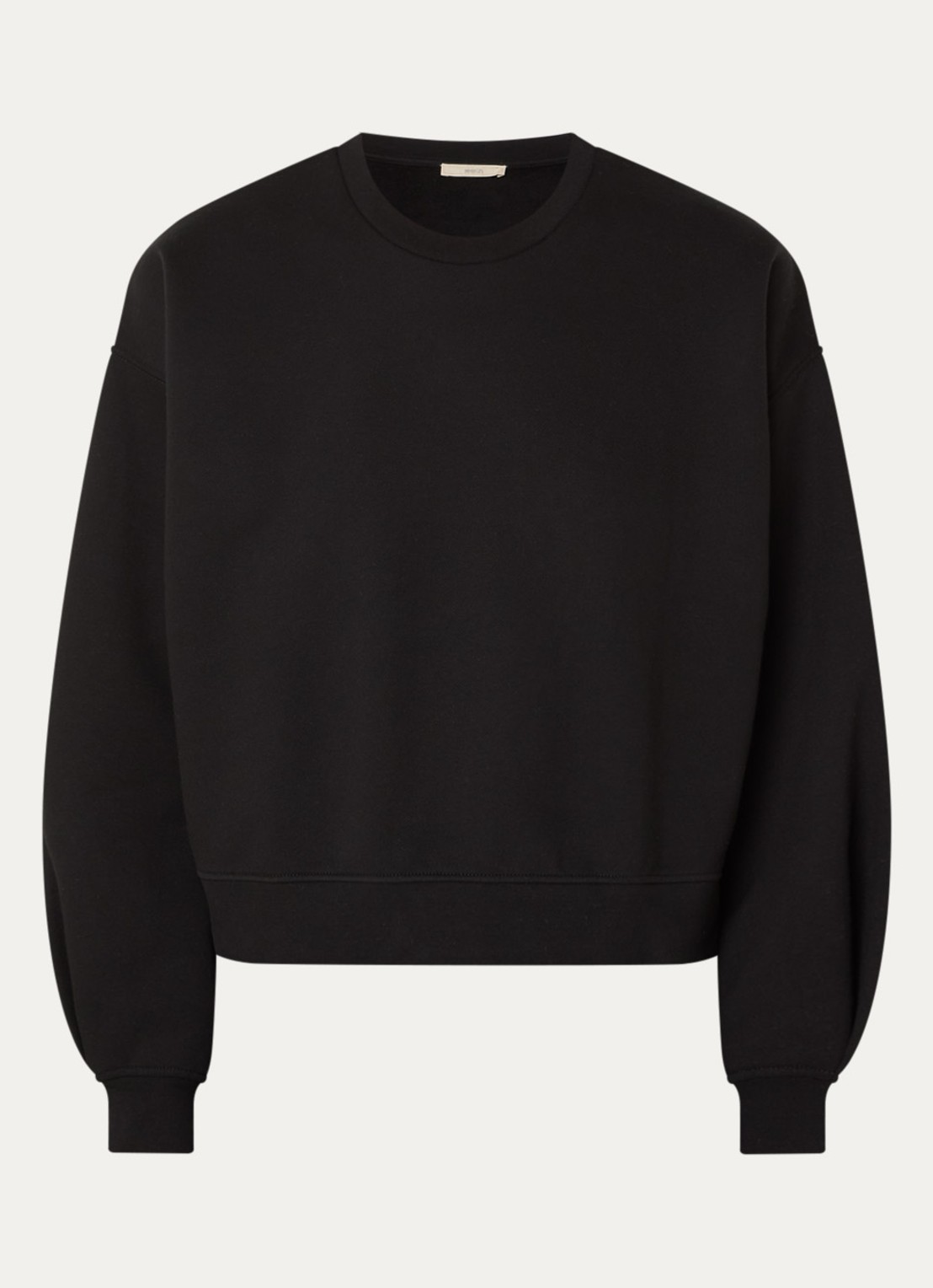 Sessùn Inea sweater met ronde hals - voorkant 3 zwart