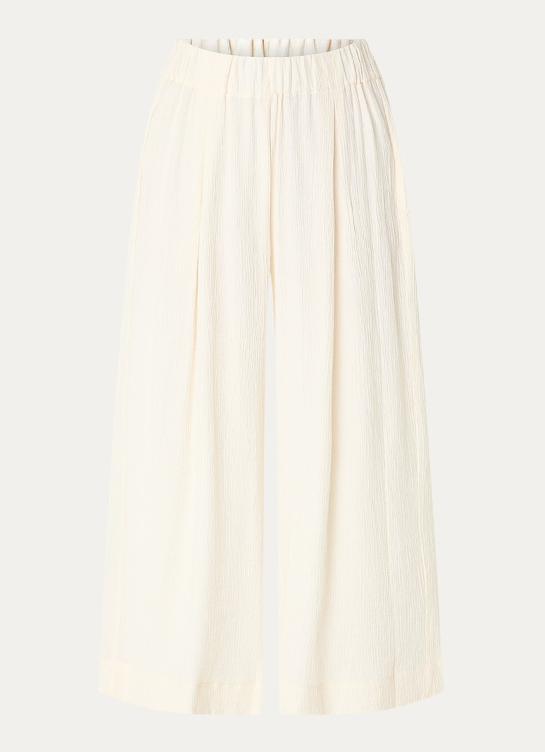 Sessùn Isla Minima culottes van crêpe  - voorkant 2 creme