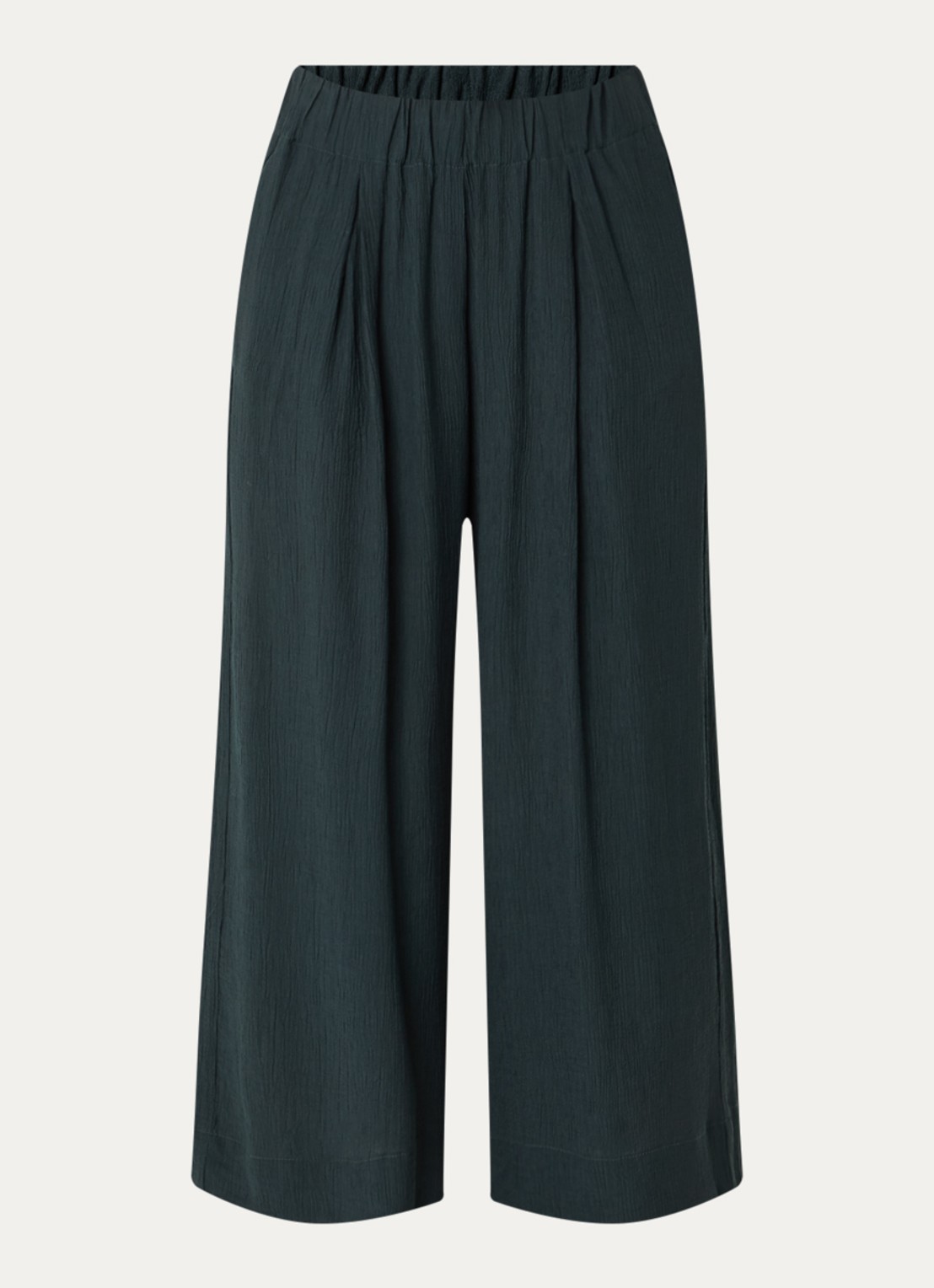 Sessùn Isla Minima culottes van crêpe  - voorkant 3 petrol