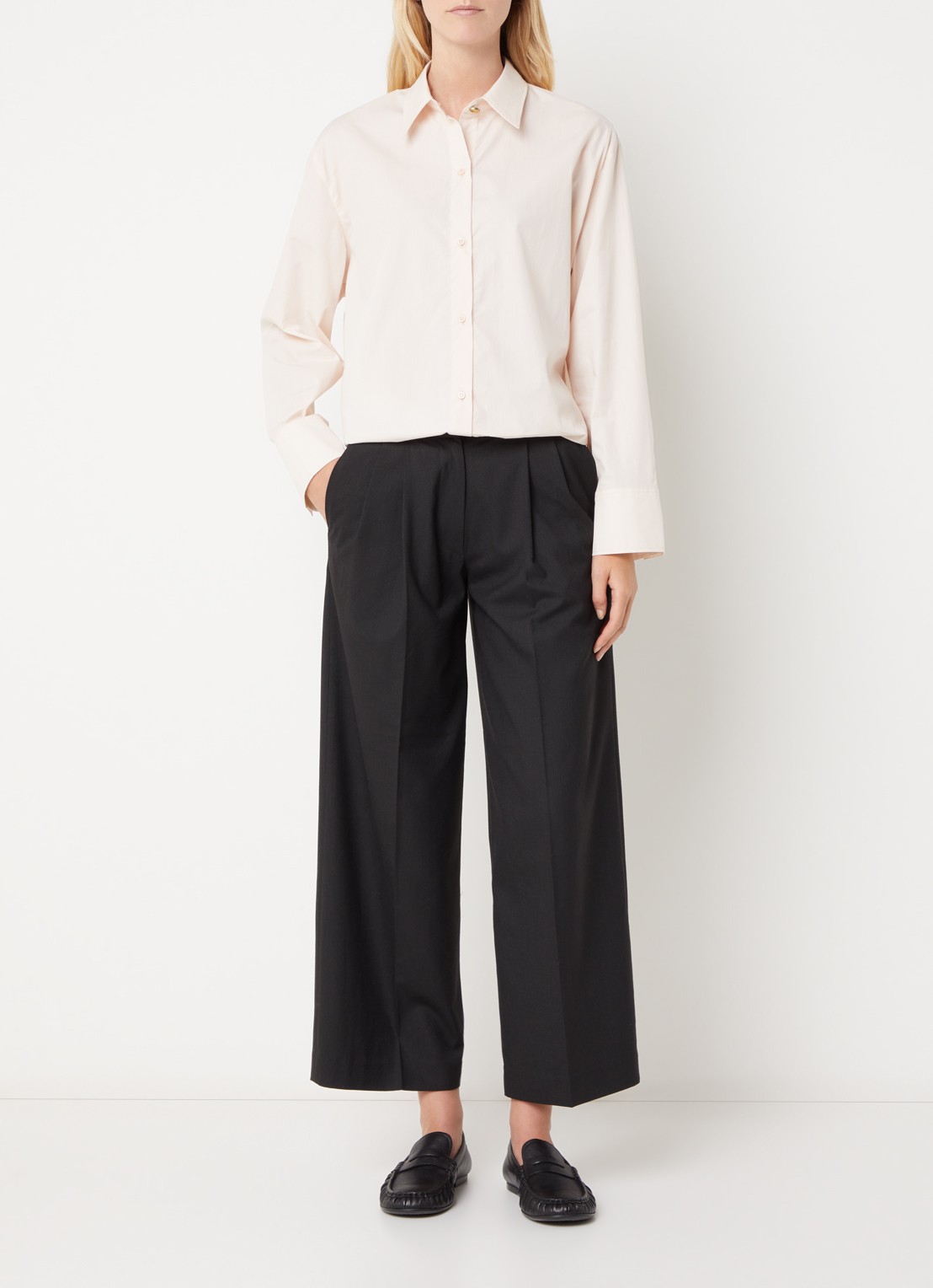 Sessùn Neomi blouse van katoen - voorkant 4 beige