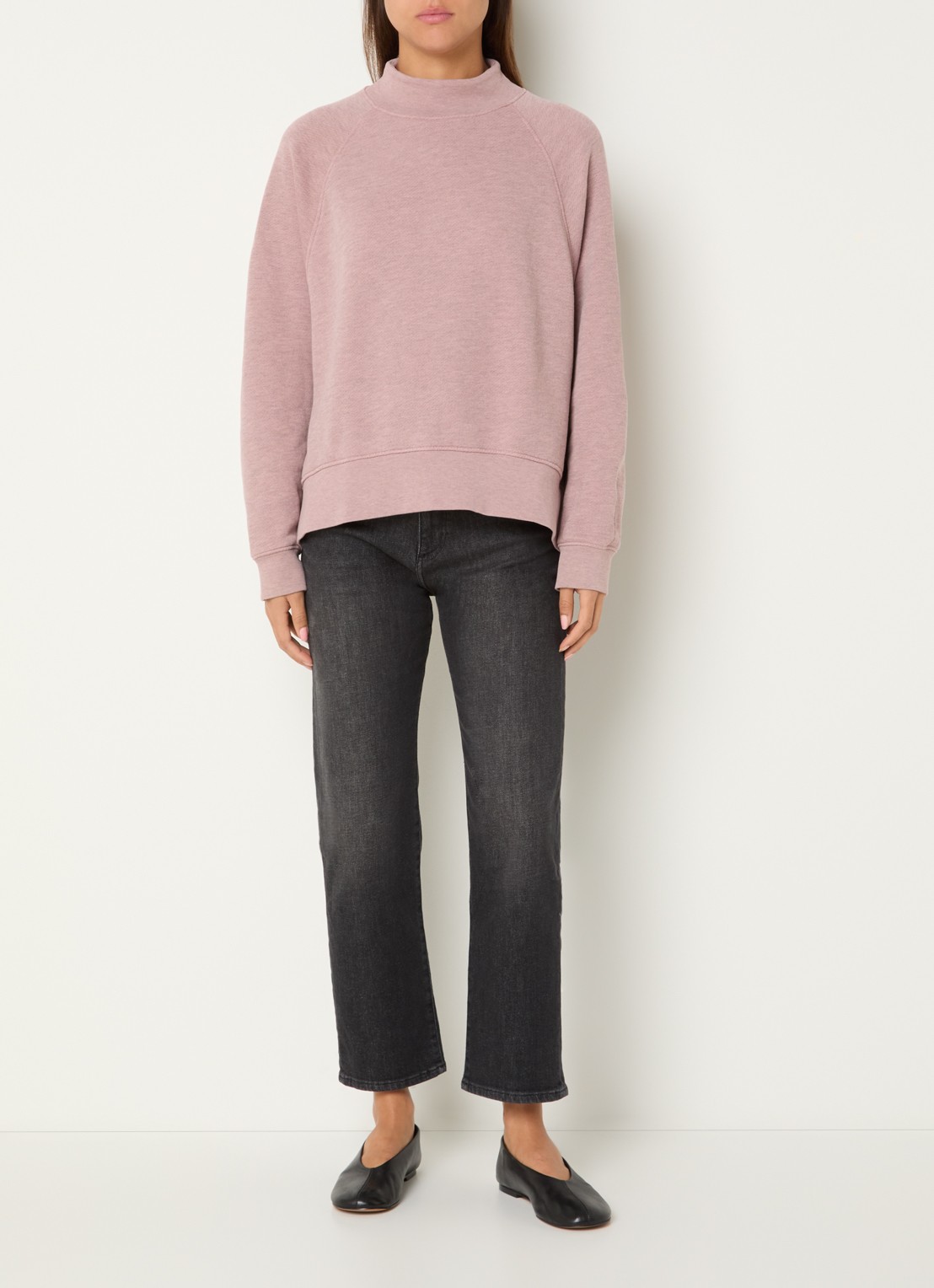 Sessùn Oliveira sweater met opstaande kraag - voorkant 4 roze