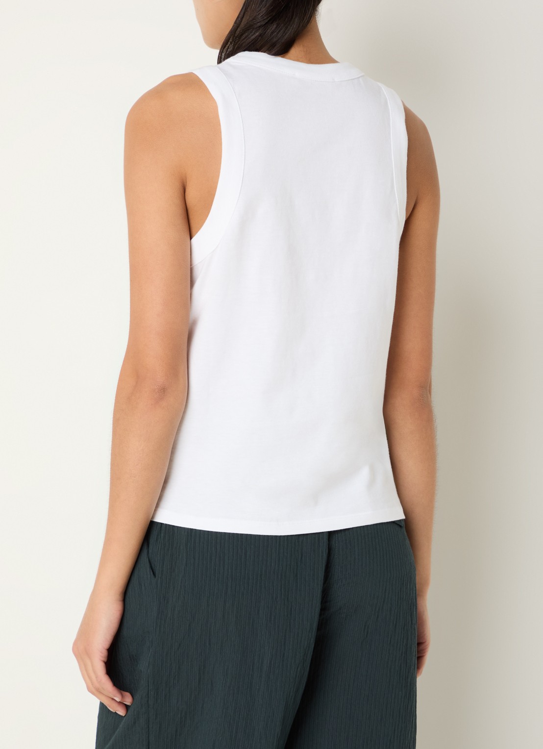 Sessùn Sangalo tanktop met stretch - achterkant 4 wit