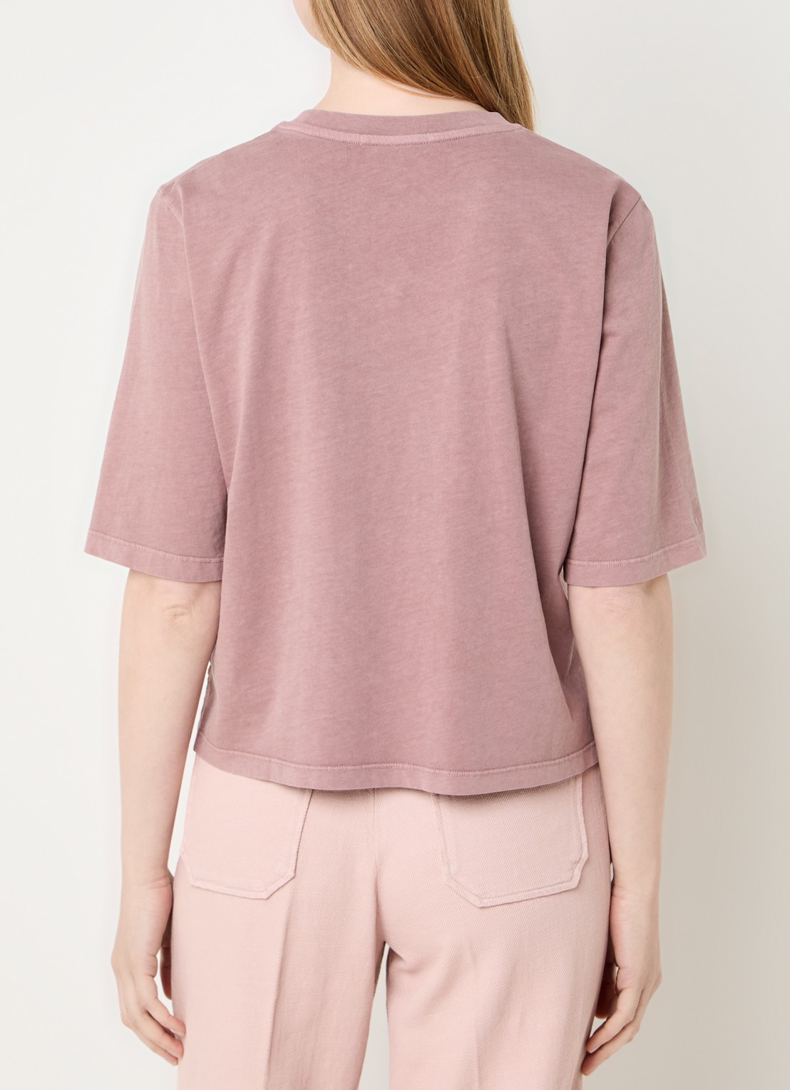 Sessùn Sergio T-shirt met ronde hals - achterkant 4 oudroze