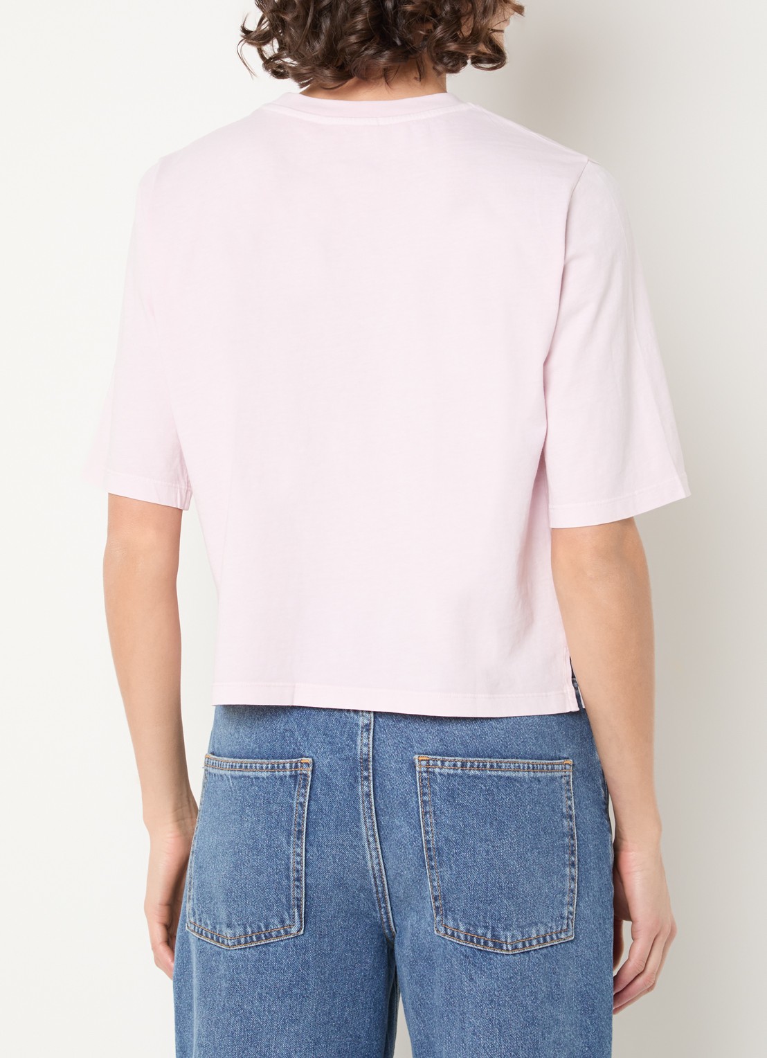 Sessùn Sergio T-shirt met ronde hals - achterkant 3 lichtroze