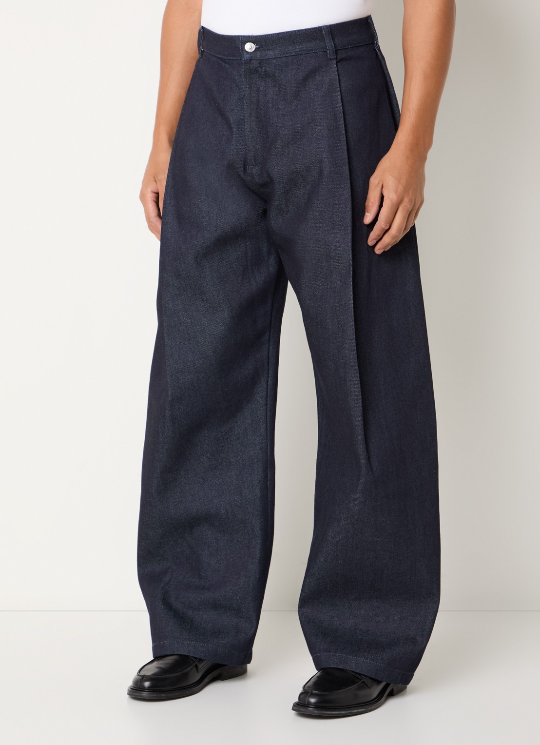 Seventh 440 tapered jeans met donkere wassing - detail 3 indigo