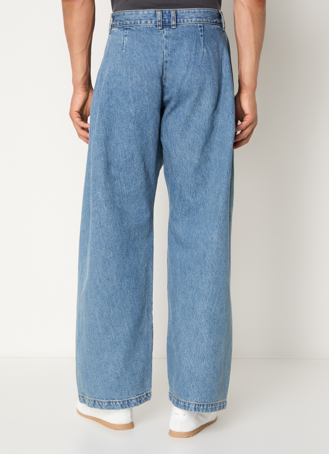 Seventh Loose fit jeans met medium wassing en plooidetail - achterkant 5 indigo