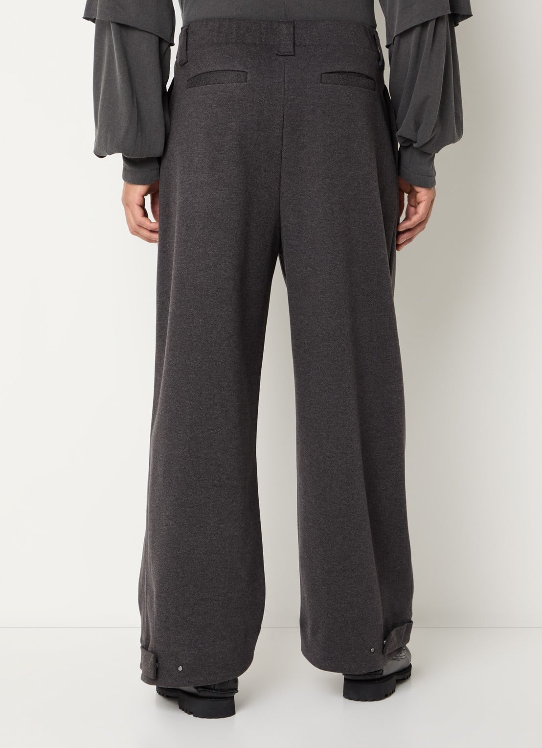 Seventh Loose fit pantalon met steekzakken - achterkant 3 antraciet