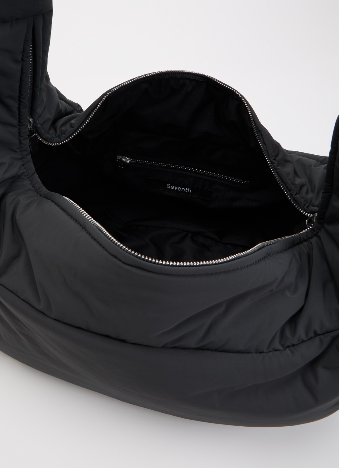 Seventh Lunar gewatteerde crossbodytas met verstelbare schouderriem - detail 2 antraciet