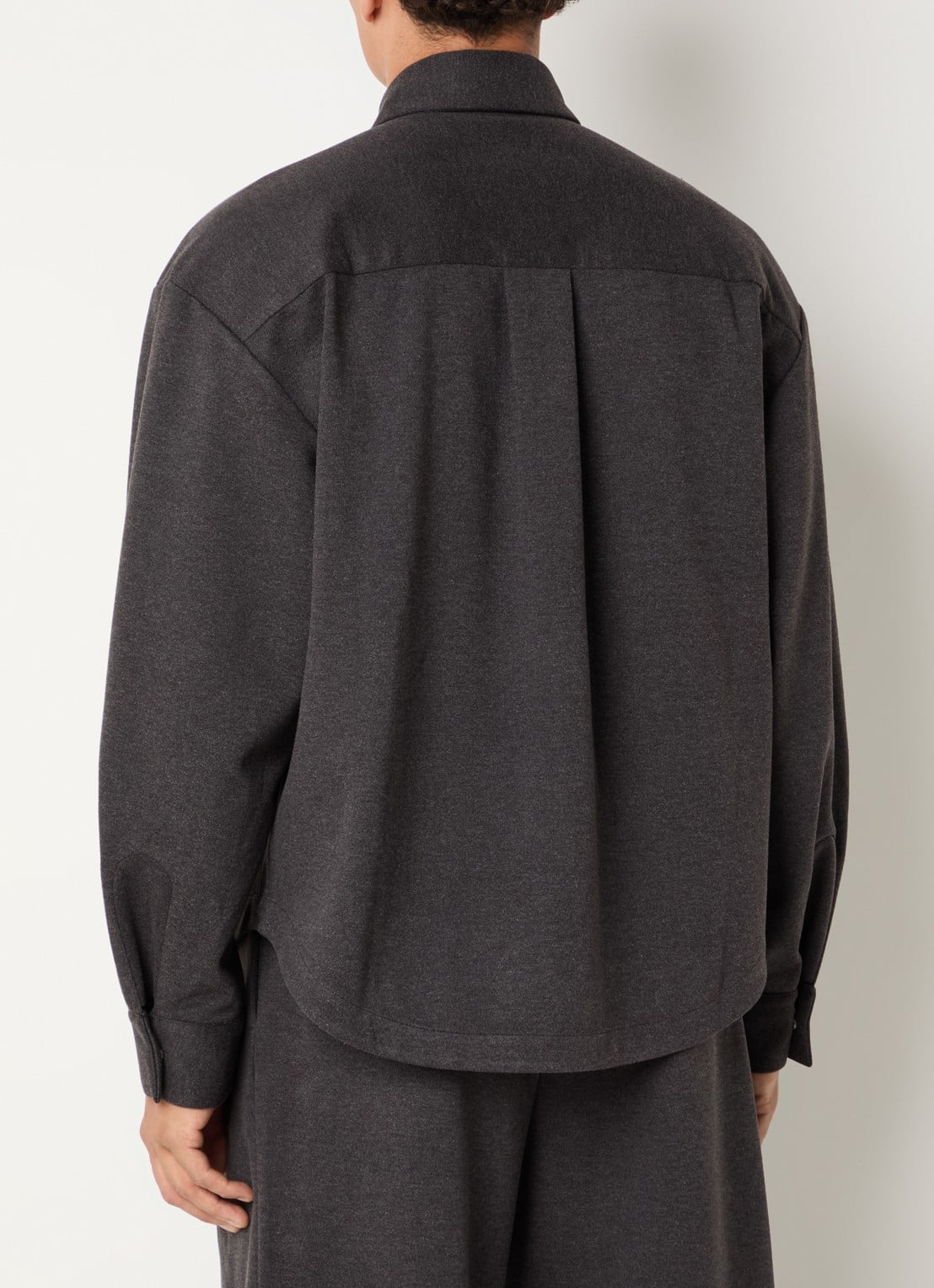 Seventh M5 Oxford oversized overhemd met steekzakken - achterkant 3 antraciet