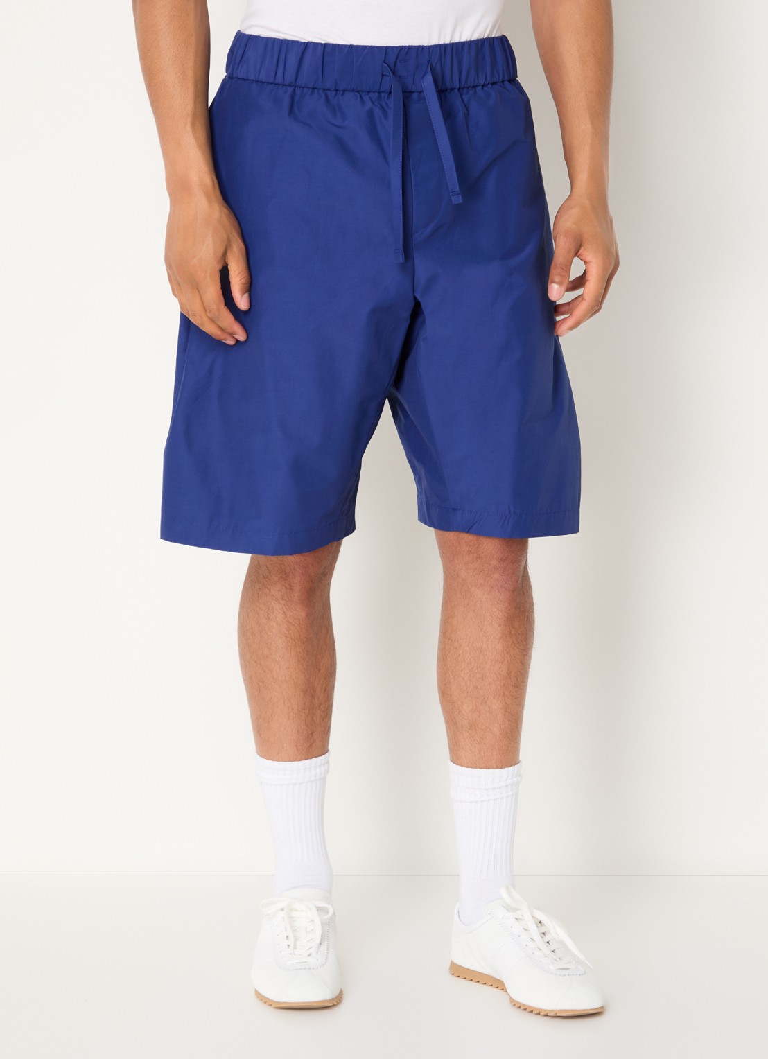 Seventh Orb wide fit korte broek met trekkoord - detail 3 kobaltblauw