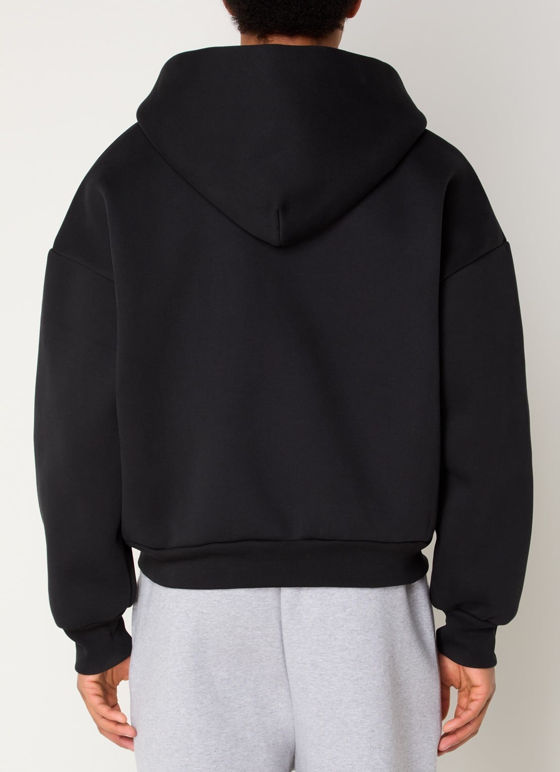 Seventh Raglan sweatvest met capuchon - achterkant 5 zwart