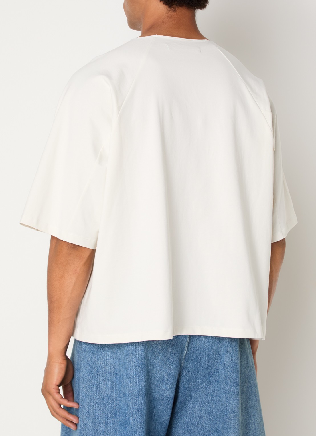 Seventh T-shirt met ronde hals - achterkant 4 gebroken wit