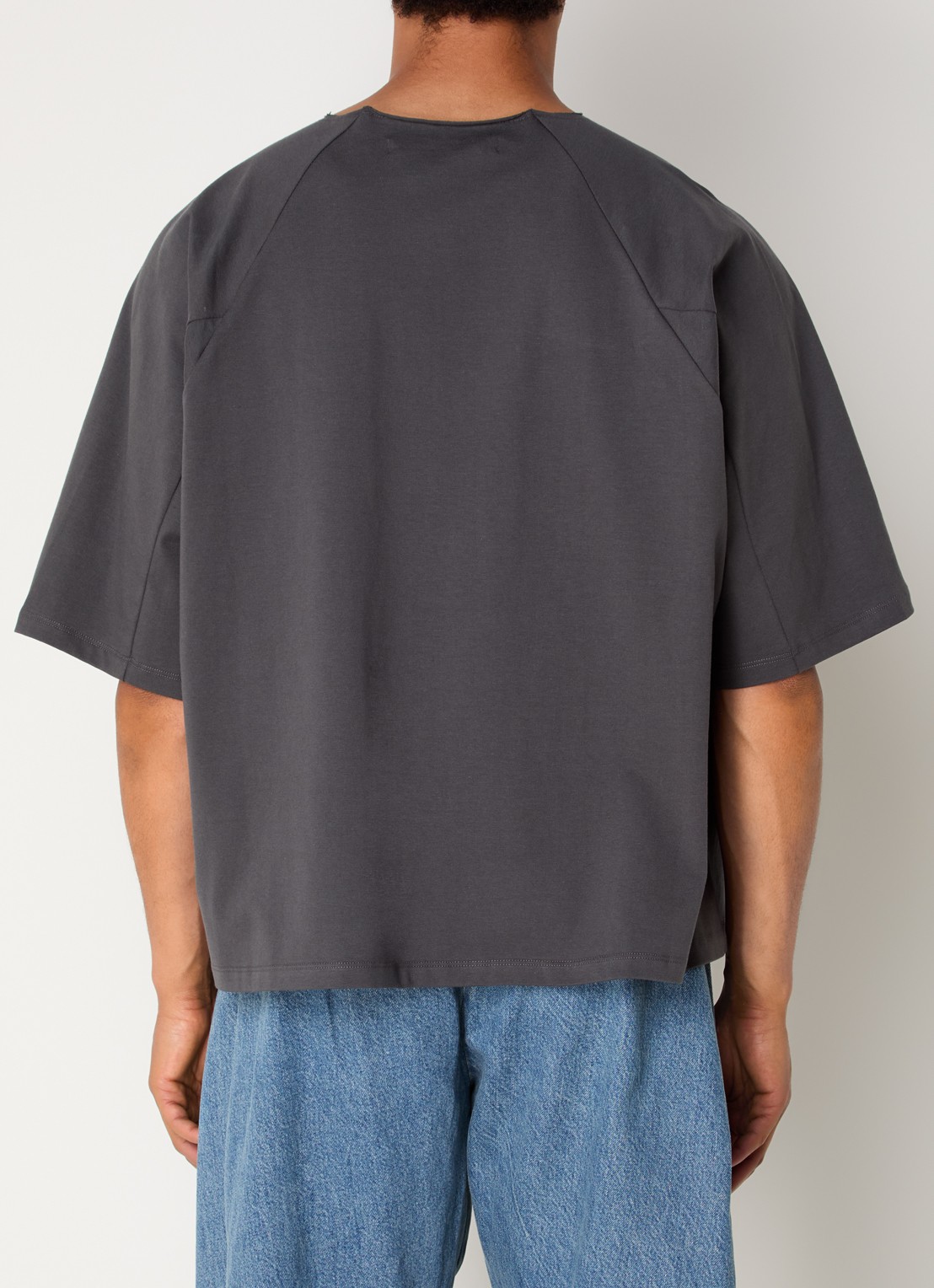 Seventh T-shirt met ronde hals - achterkant 3 antraciet