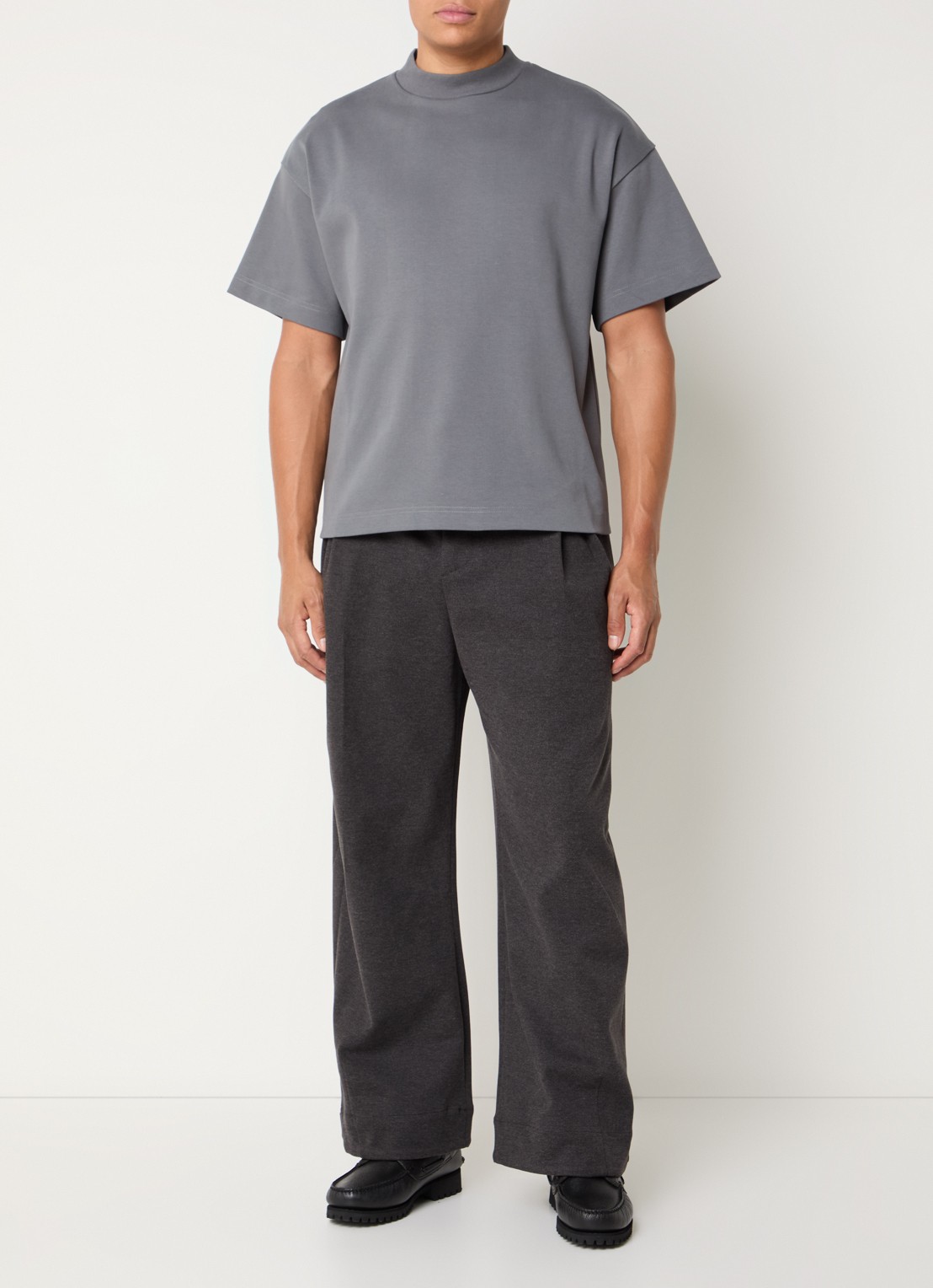 Seventh T-shirt met ronde hals - voorkant 4 middengrijs
