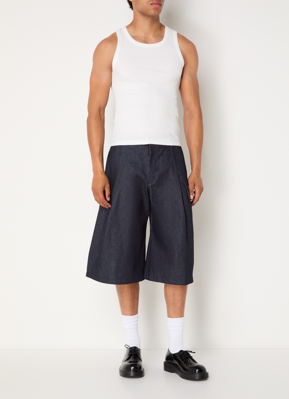 Seventh Tanktop met ribstructuur - voorkant 2 wit