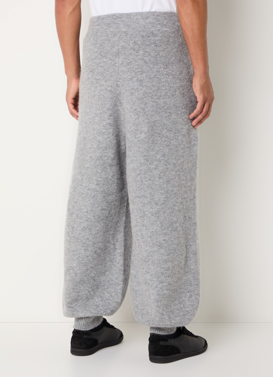 Seventh Tapered fit broek in wolblend met steekzakken - achterkant 3 grijs