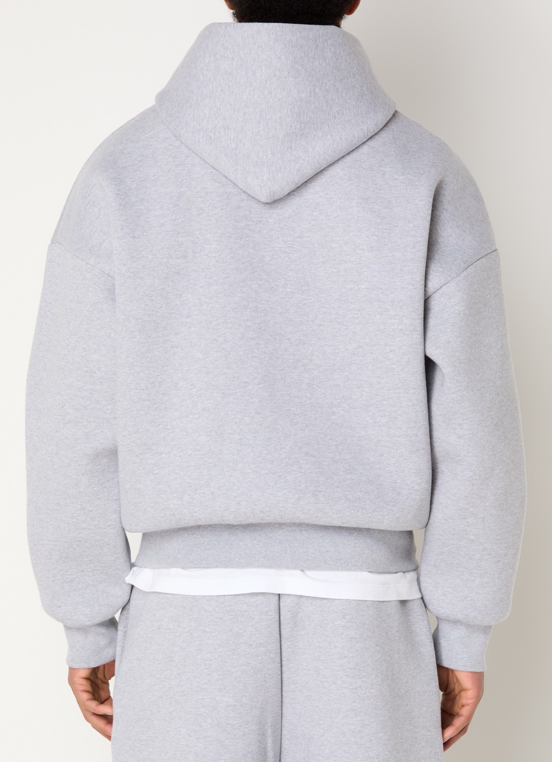 Seventh V2 hoodie met gemêleerd dessin - achterkant 3 grijsmele