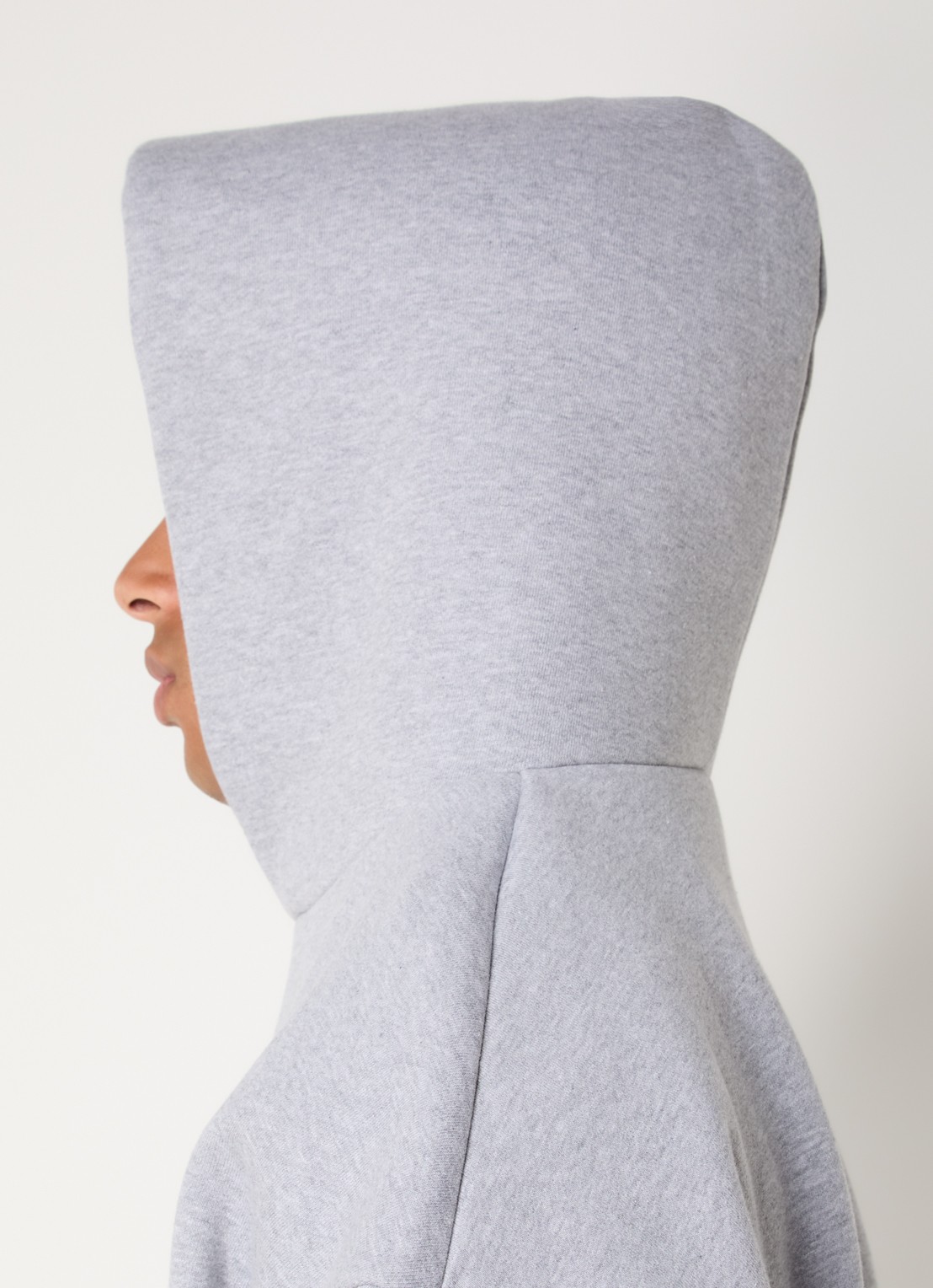 Seventh V2 hoodie met gemêleerd dessin - detail 5 grijsmele