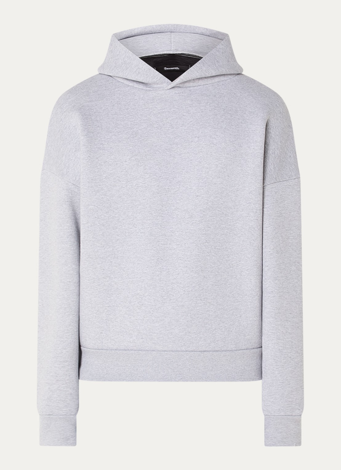 Seventh V2 hoodie met gemêleerd dessin - voorkant grijsmele