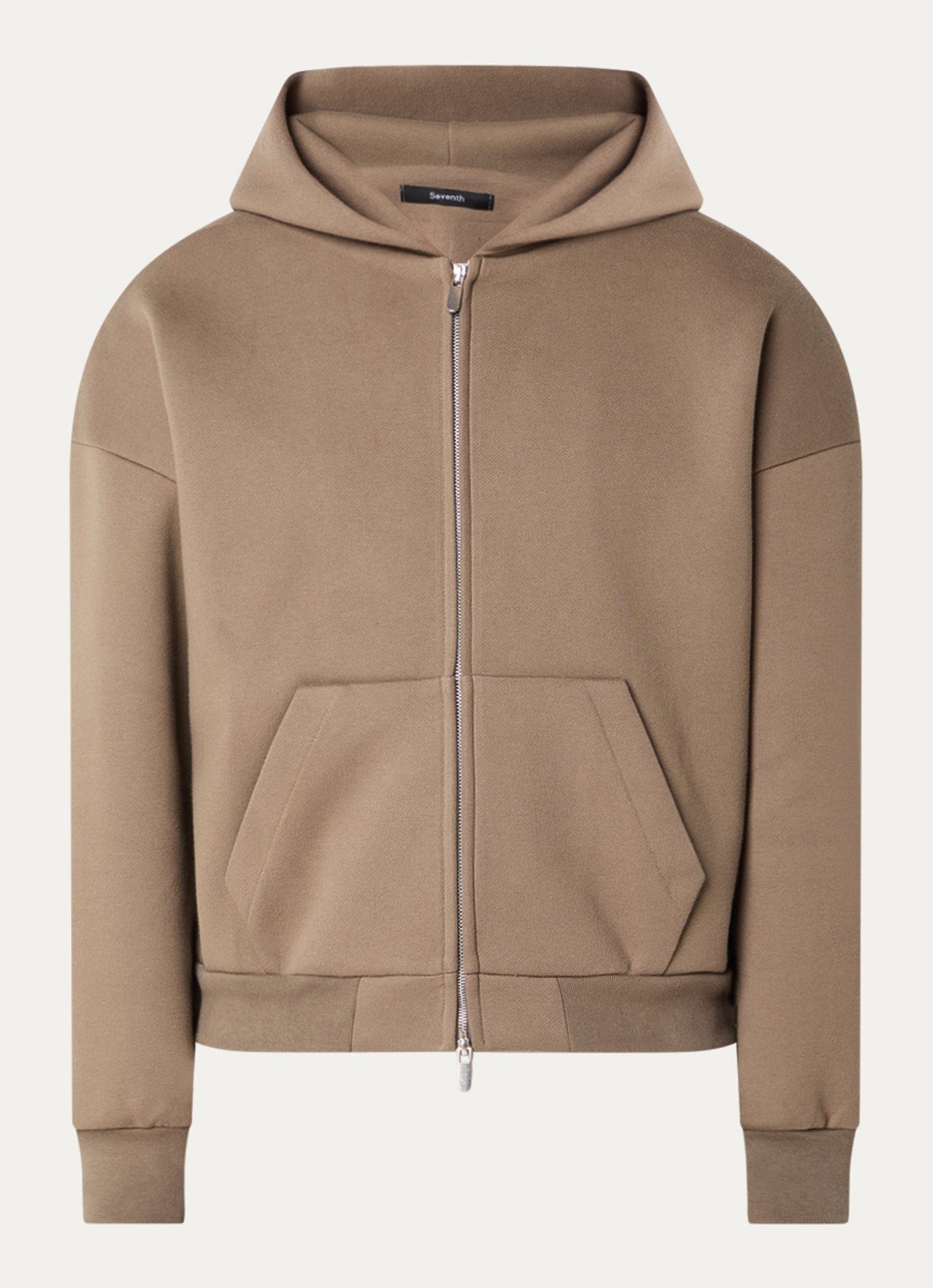 Seventh V2 sweatvest met steekzakken - voorkant 3 grijs