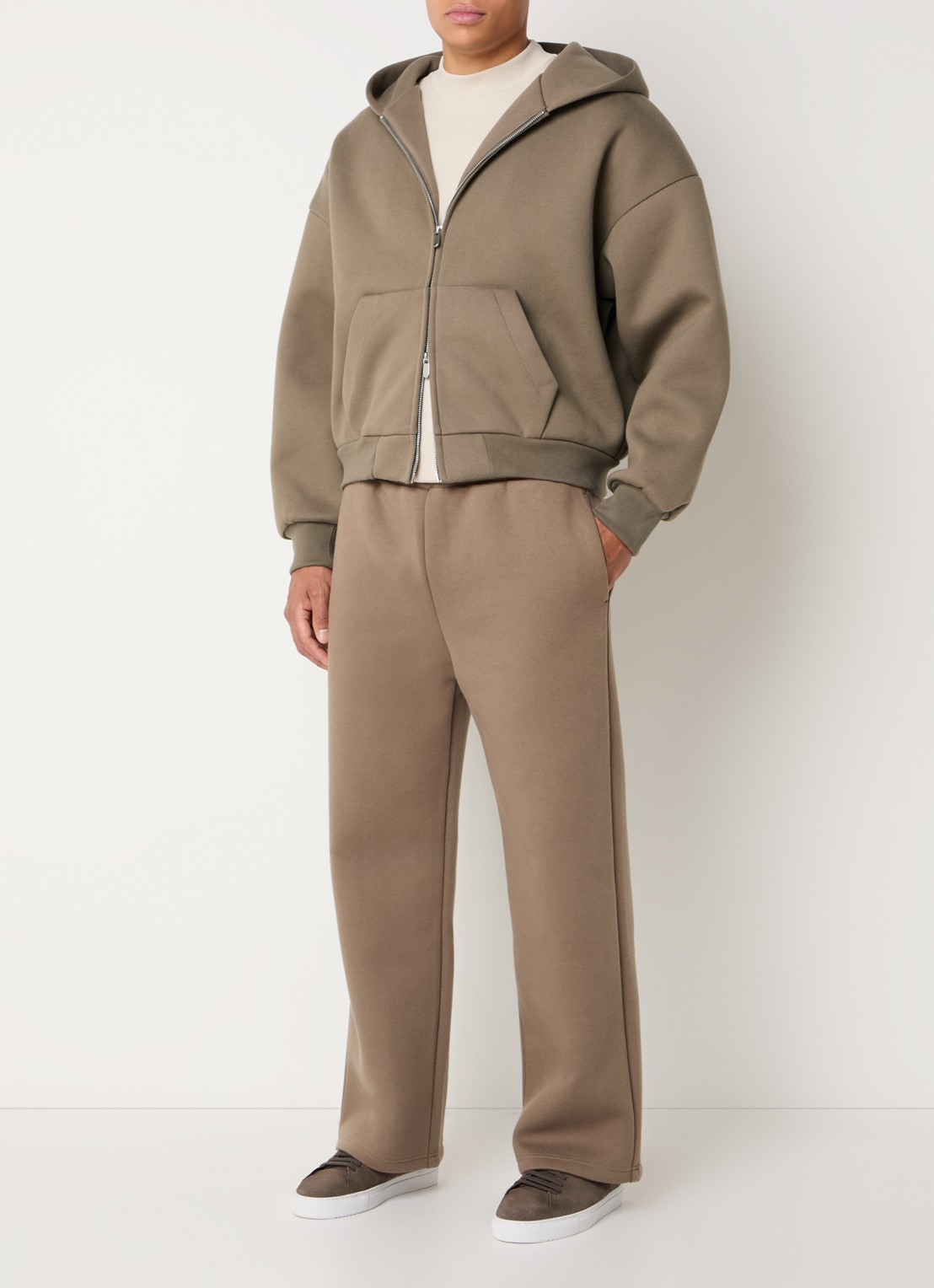 Seventh V2 sweatvest met steekzakken - voorkant 4 grijs